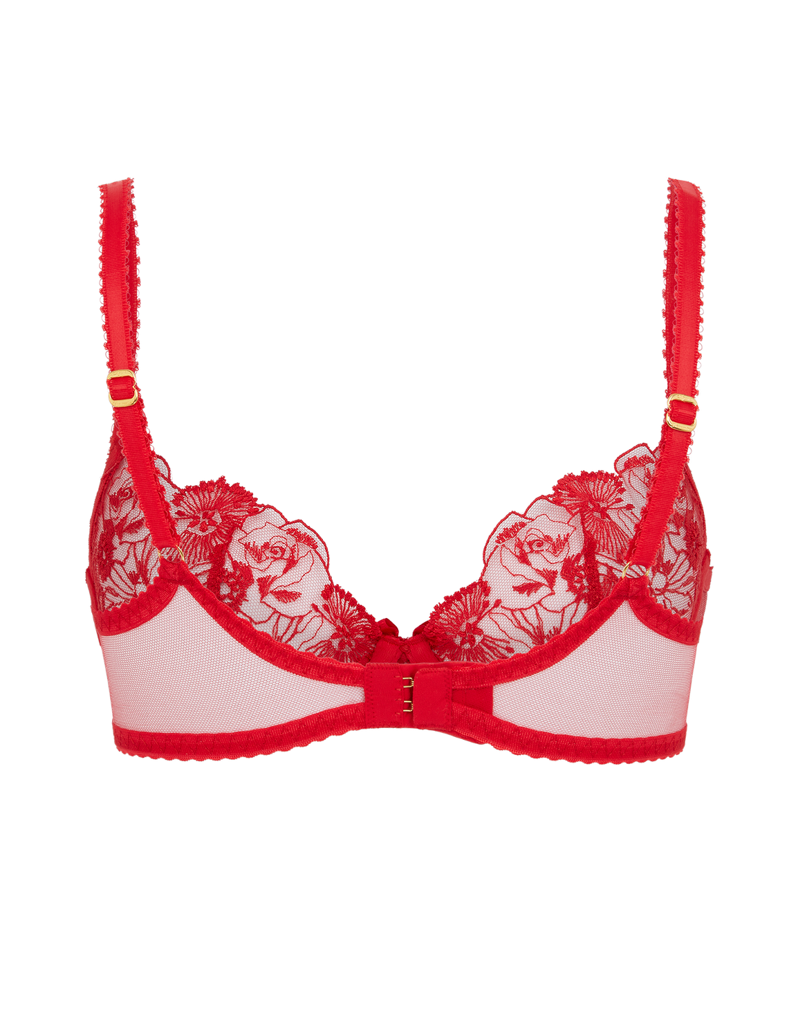 Jayce Plunge Underwired Bra Red | Agent Provocateur