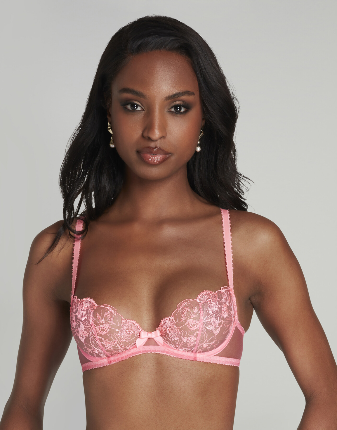 Jayce Plunge Underwired Bra Pink | Agent Provocateur