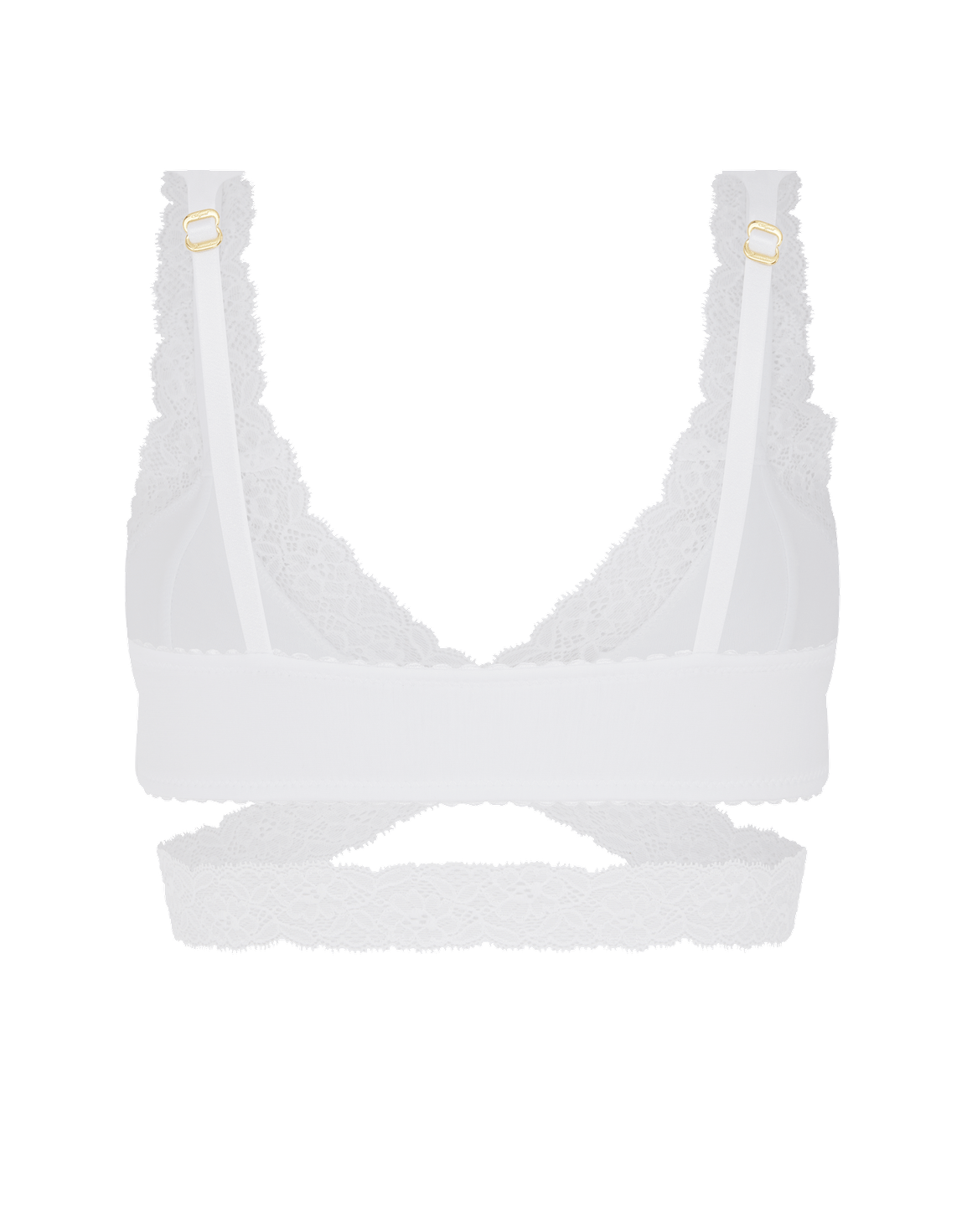 Clemmy High Apex Non Wired Bra White | Agent Provocateur