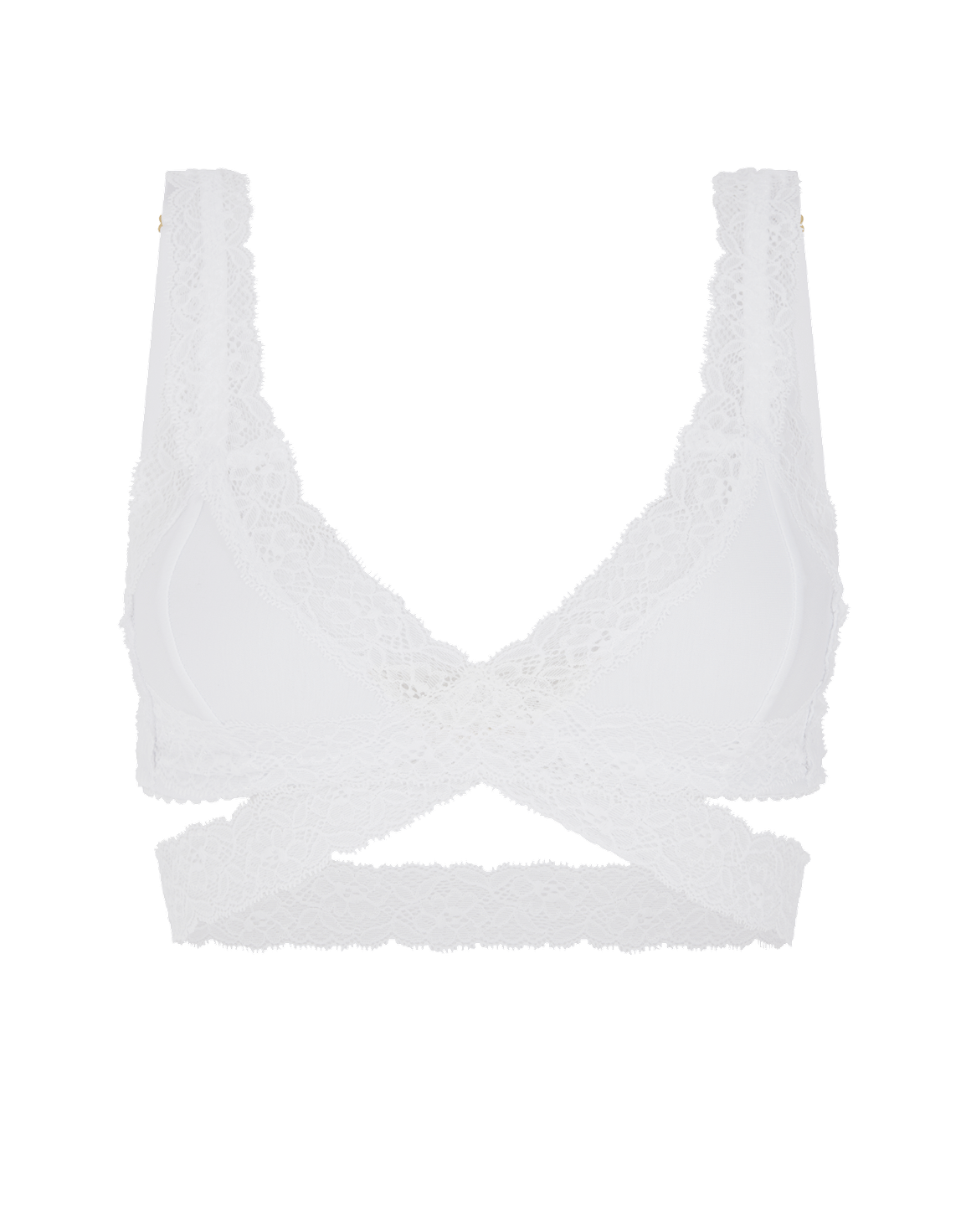 Clemmy High Apex Non Wired Bra White | Agent Provocateur