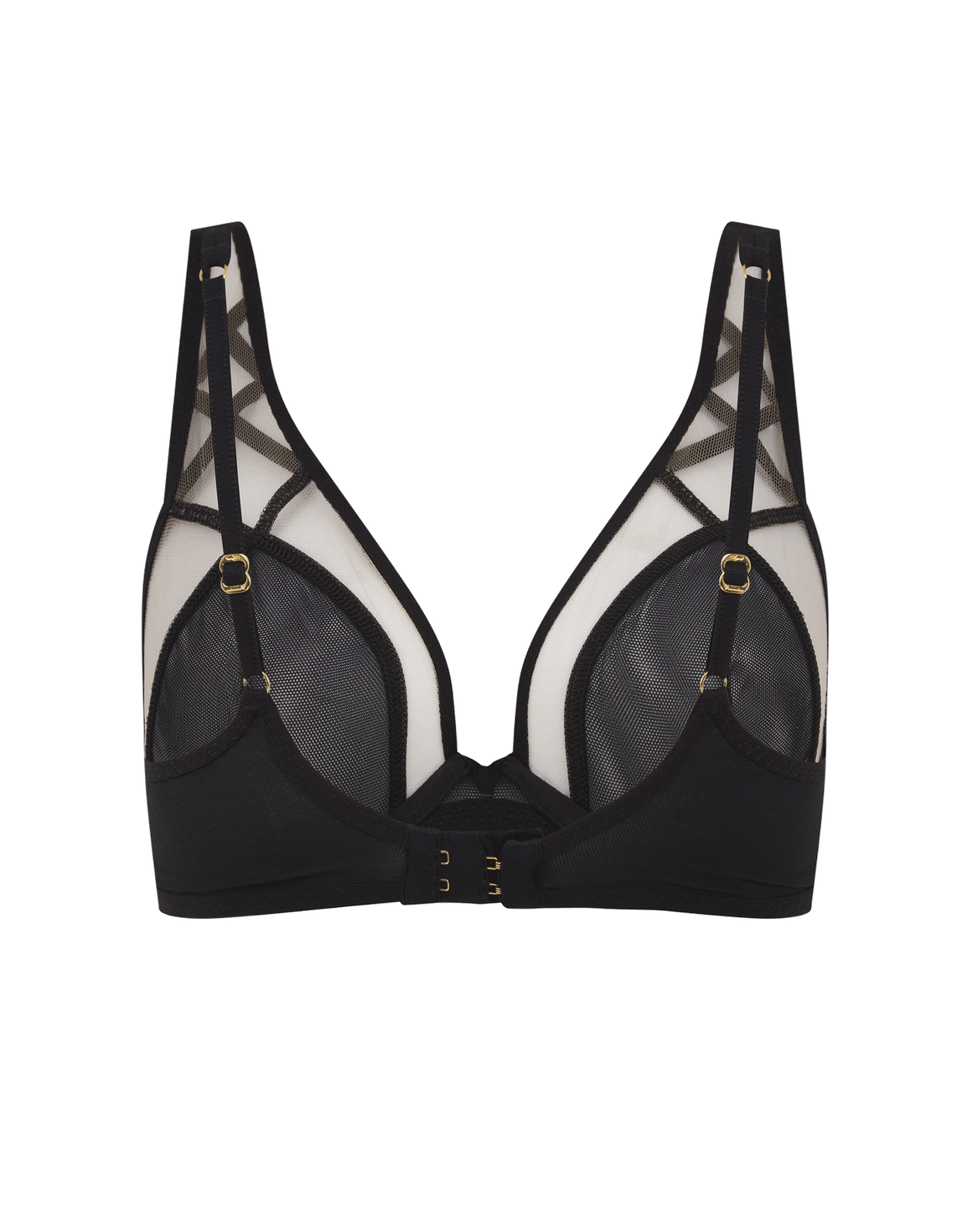 Cherise High Apex Underwired Bra Black | Agent Provocateur