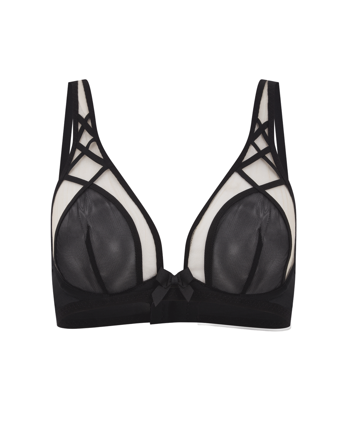 Cherise High Apex Underwired Bra Black | Agent Provocateur