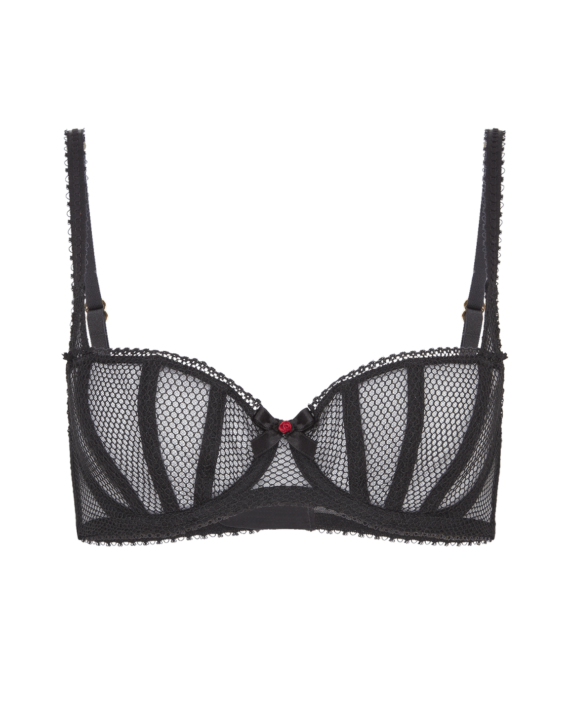 Raiven Balconette Underwired Bra Black | Agent Provocateur