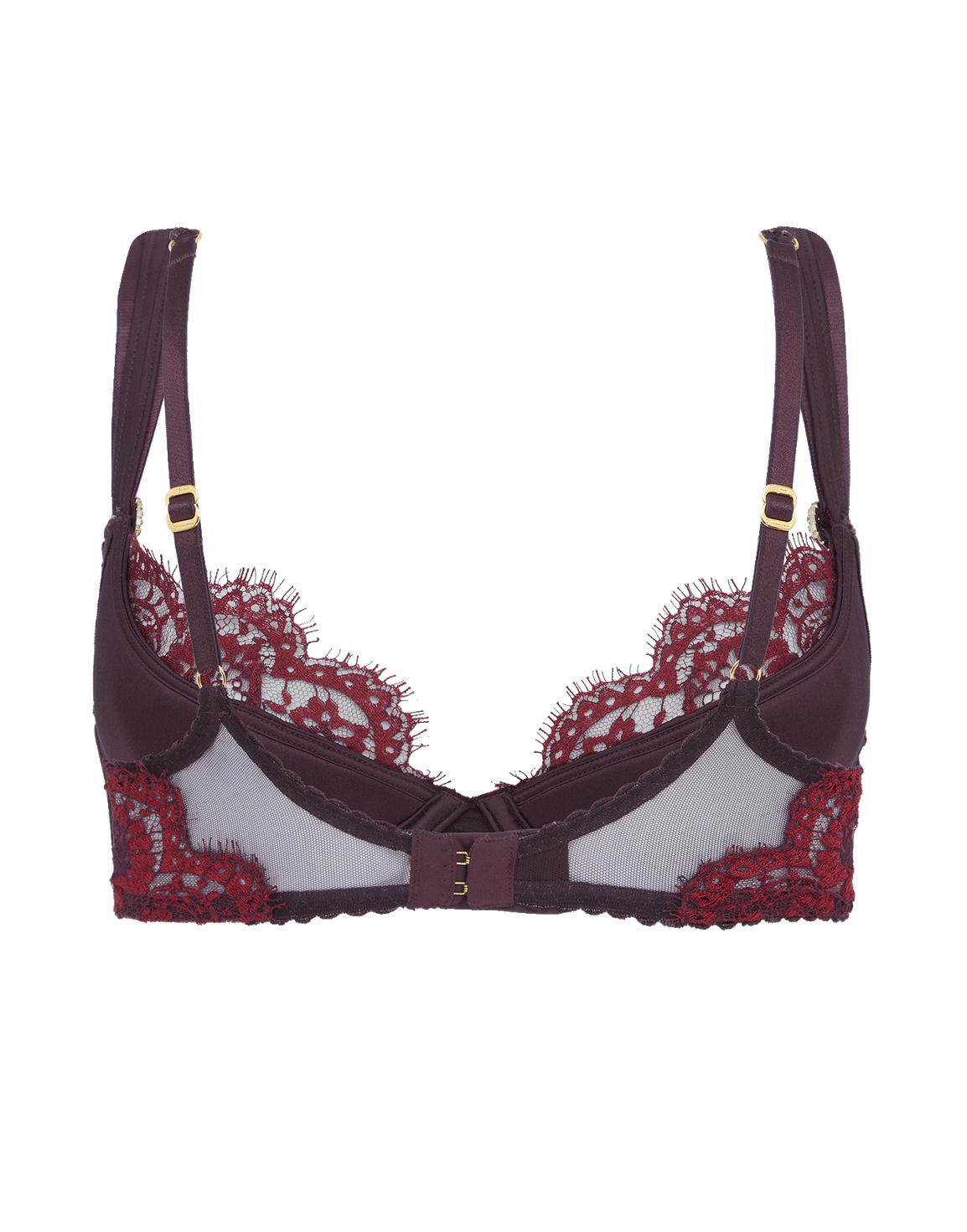 Delora Plunge Underwired Bra Red | Agent Provocateur