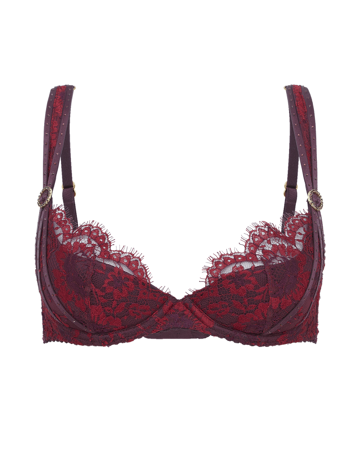Delora Plunge Underwired Bra Red | Agent Provocateur