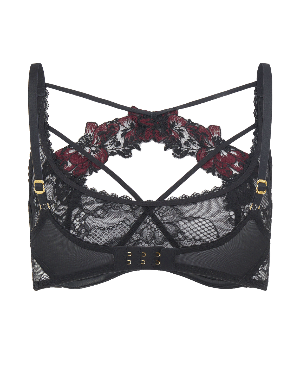 Adelea Plunge Underwired Bra Black | Agent Provocateur
