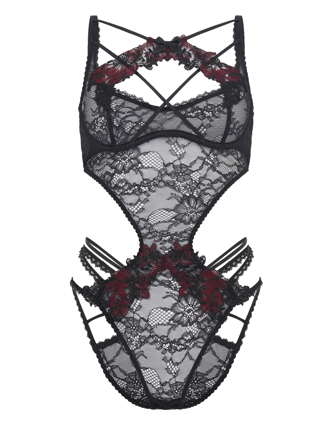 Adelea Bodysuit Black | Agent Provocateur