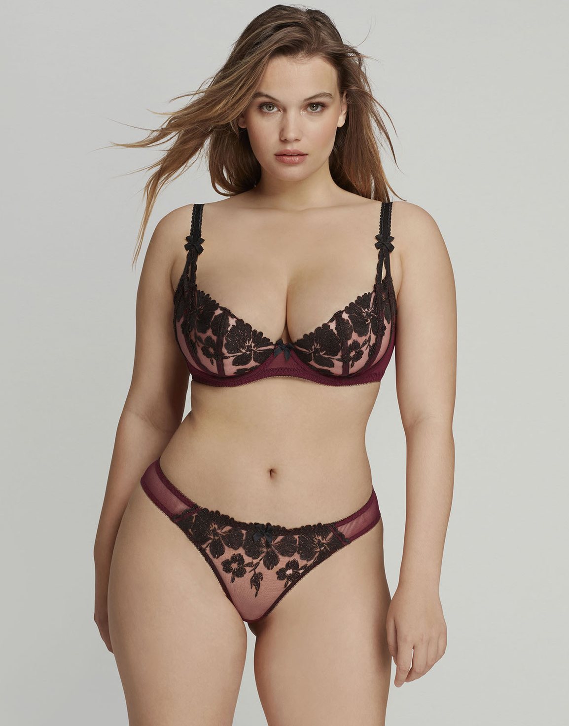 Elmina Balconette Underwired Bra Red | Agent Provocateur