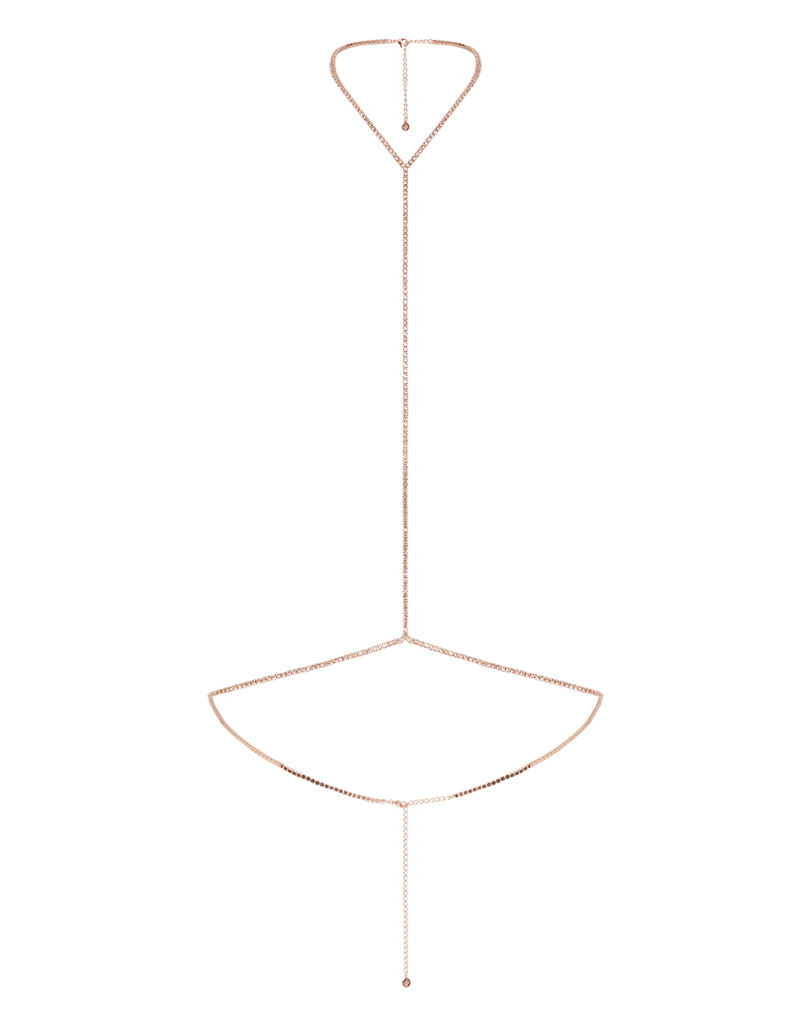 Bougie Bodychain Rose Gold/Crystal | Agent Provocateur