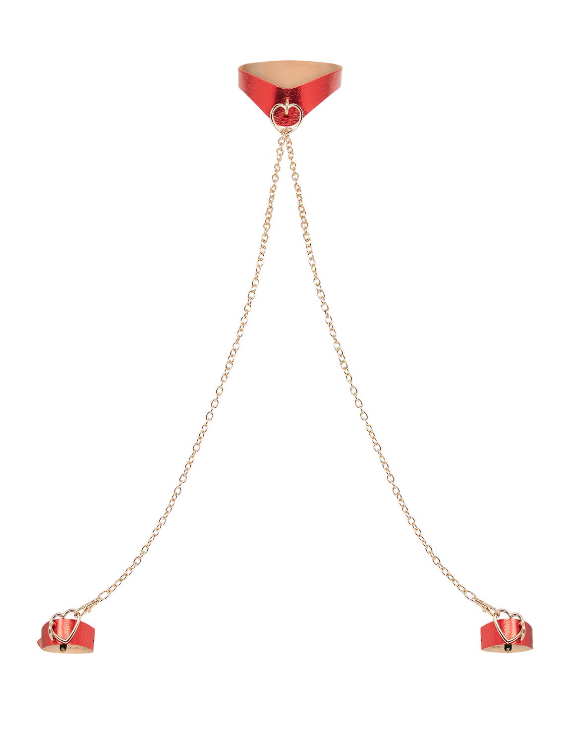 Laylia Choker And Cuff Set Red/Gold | Agent Provocateur