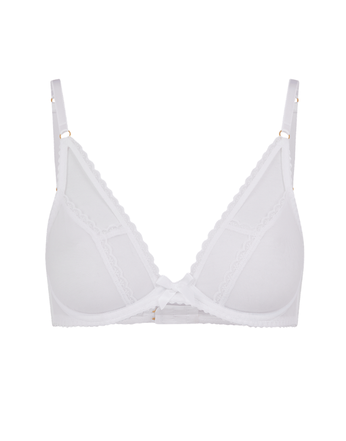 Fia Plunge Bra White | Agent Provocateur
