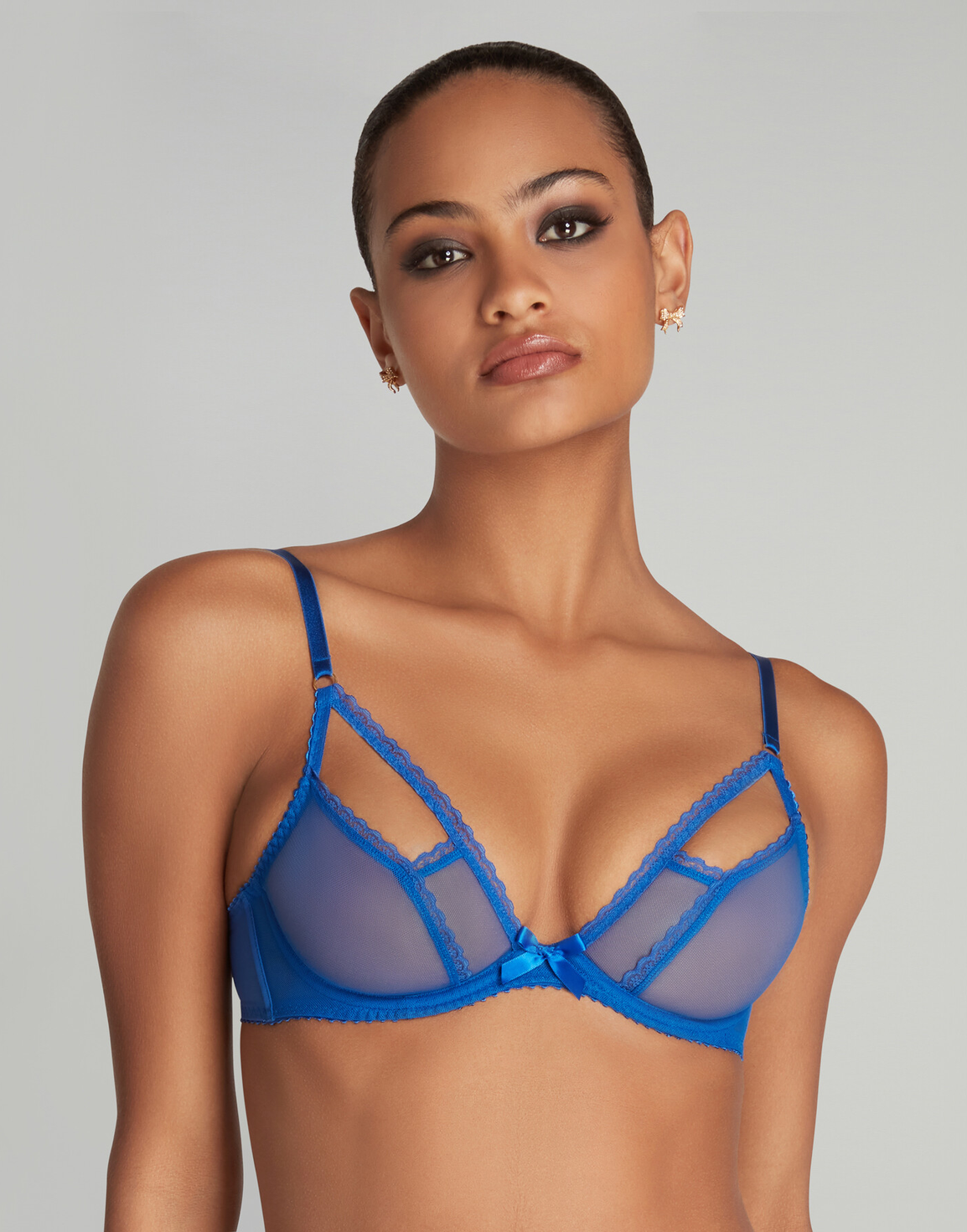 Fia Plunge Bra Cobalt | Agent Provocateur