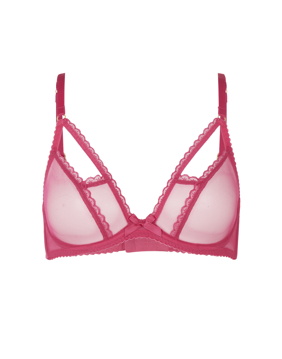 Fia Plunge Underwired Bra Pink | Agent Provocateur
