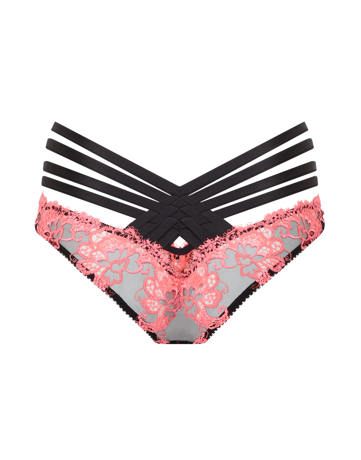 Dioni Full Brief Black/Neon Pink | Agent Provocateur