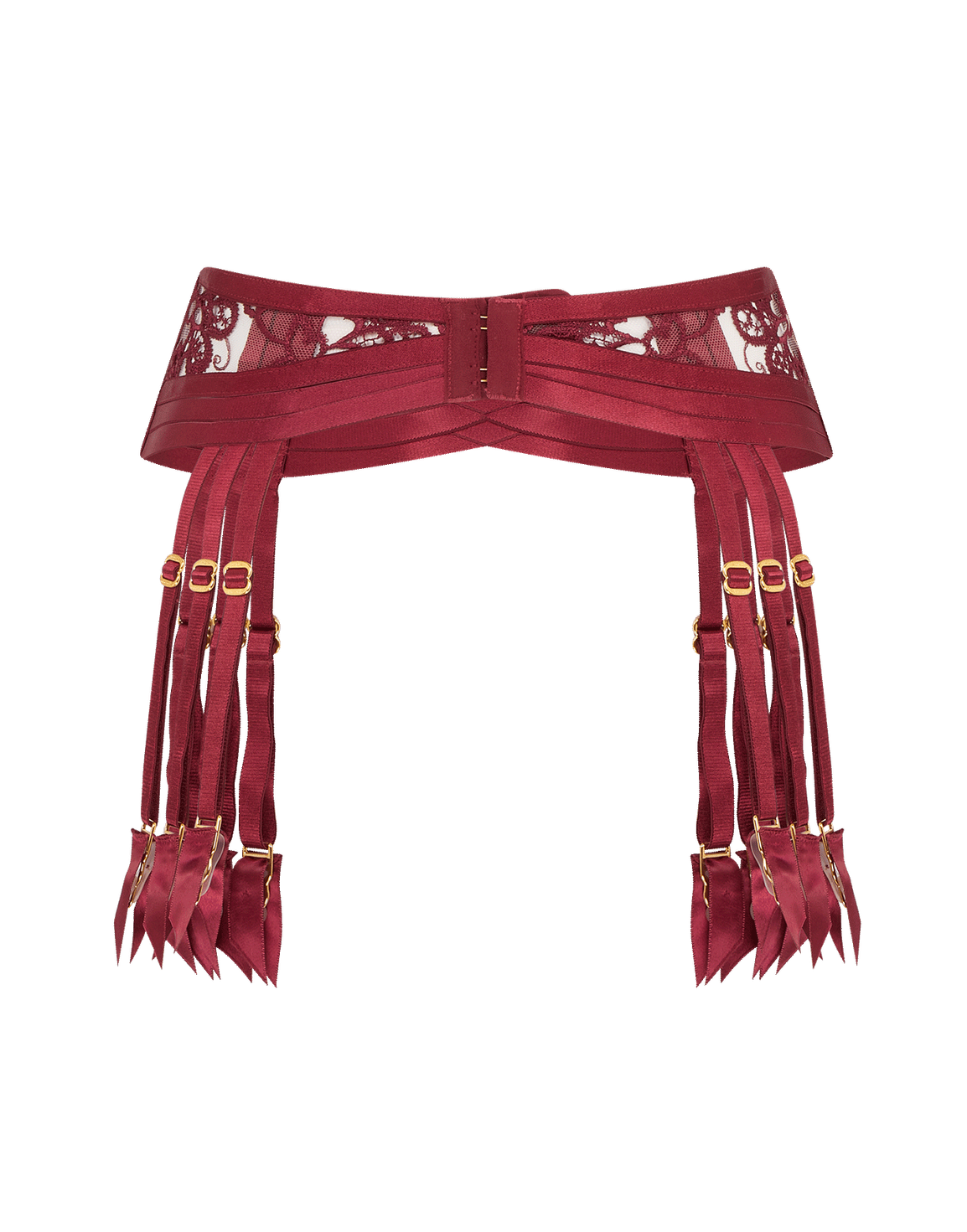 Dioni Suspender Burgundy | Agent Provocateur