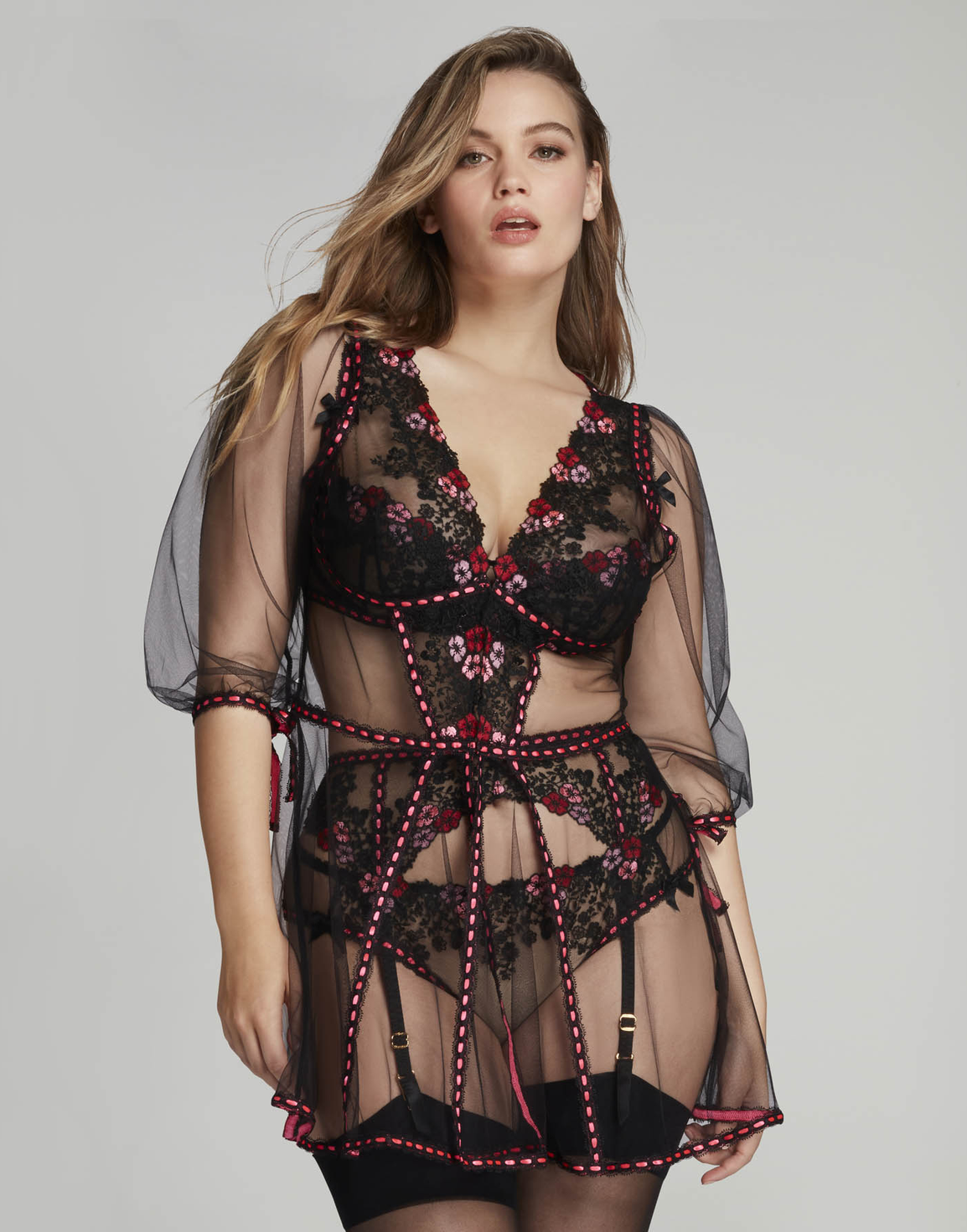 Petunia Short Gown Black | Agent Provocateur