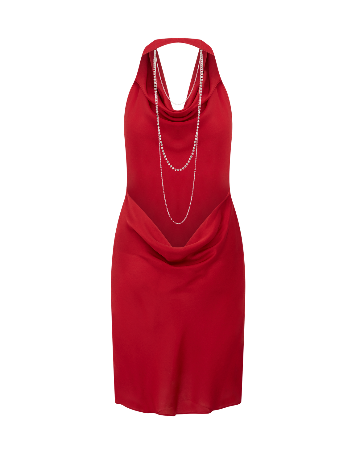 Adrian Mini Dress Dark Red/Silver | Agent Provocateur