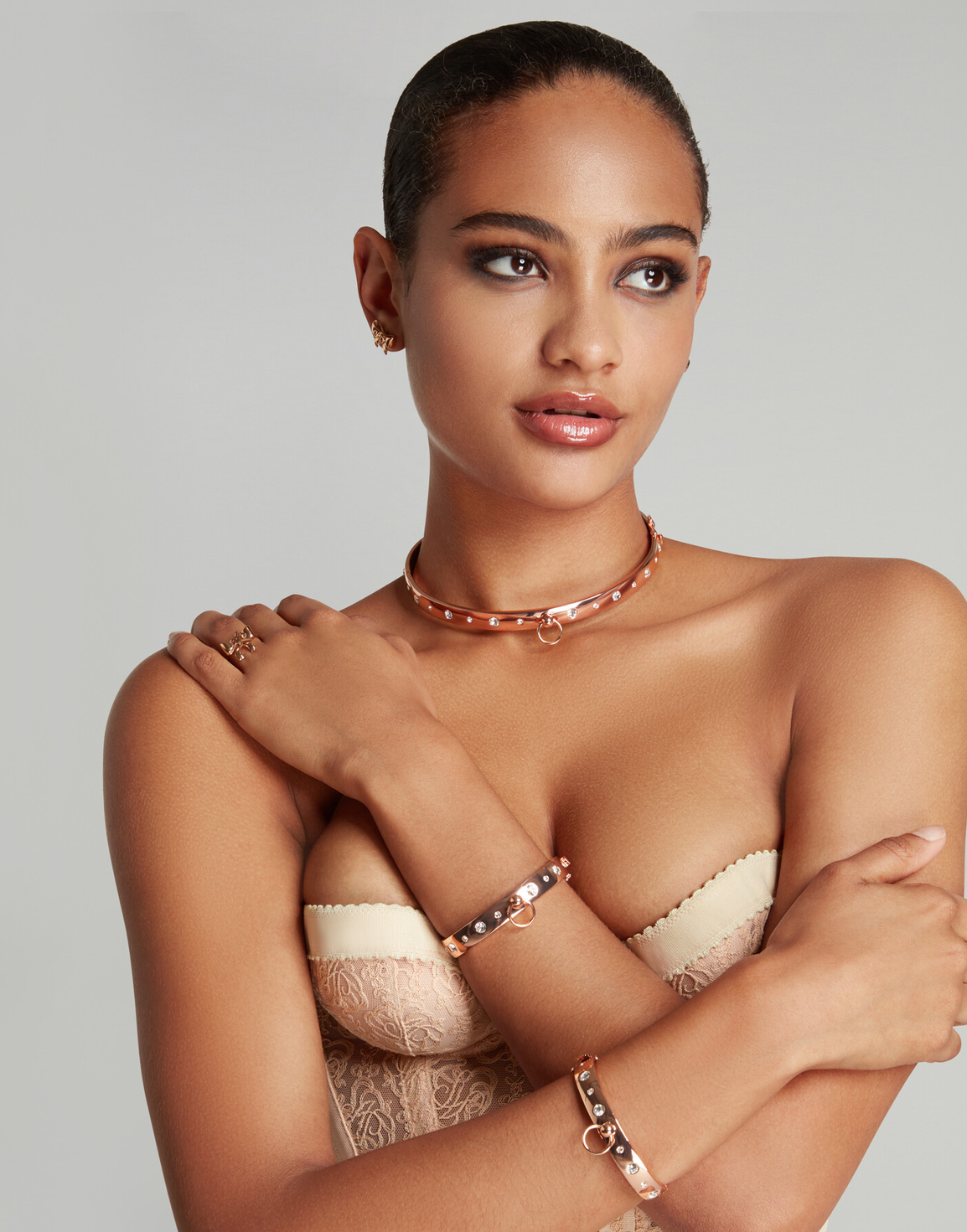 Katt Choker & Cuff Rose Gold | Agent Provocateur
