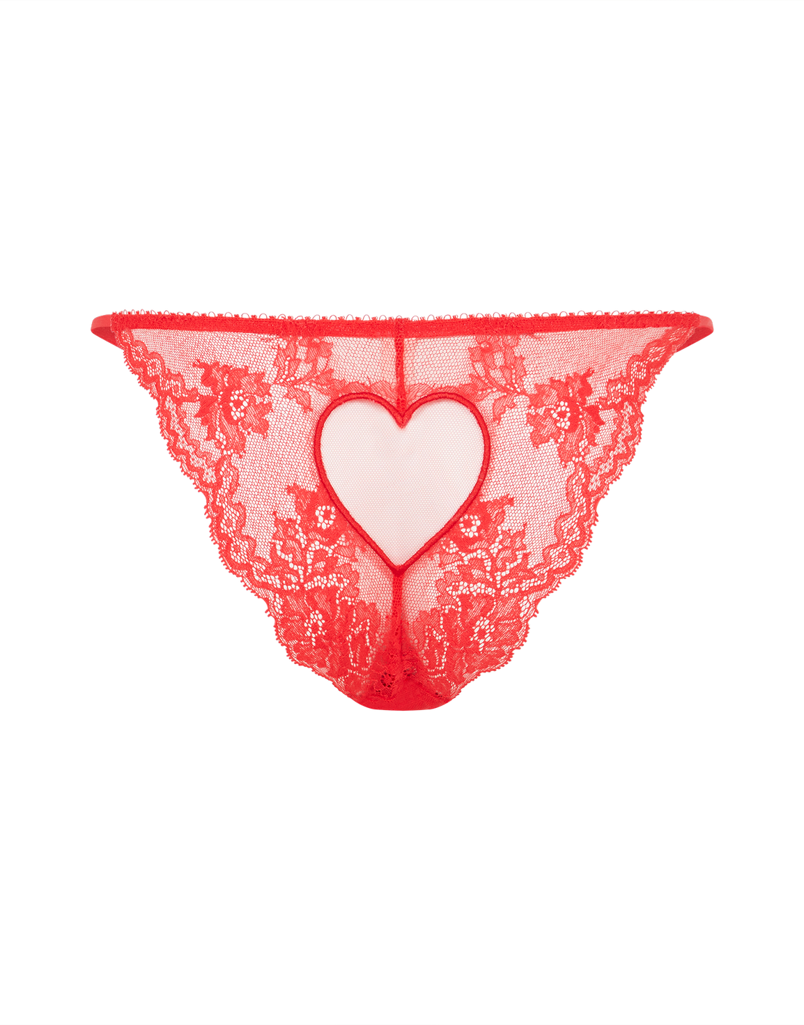 Ettie Lace Brief Red/Red | Agent Provocateur
