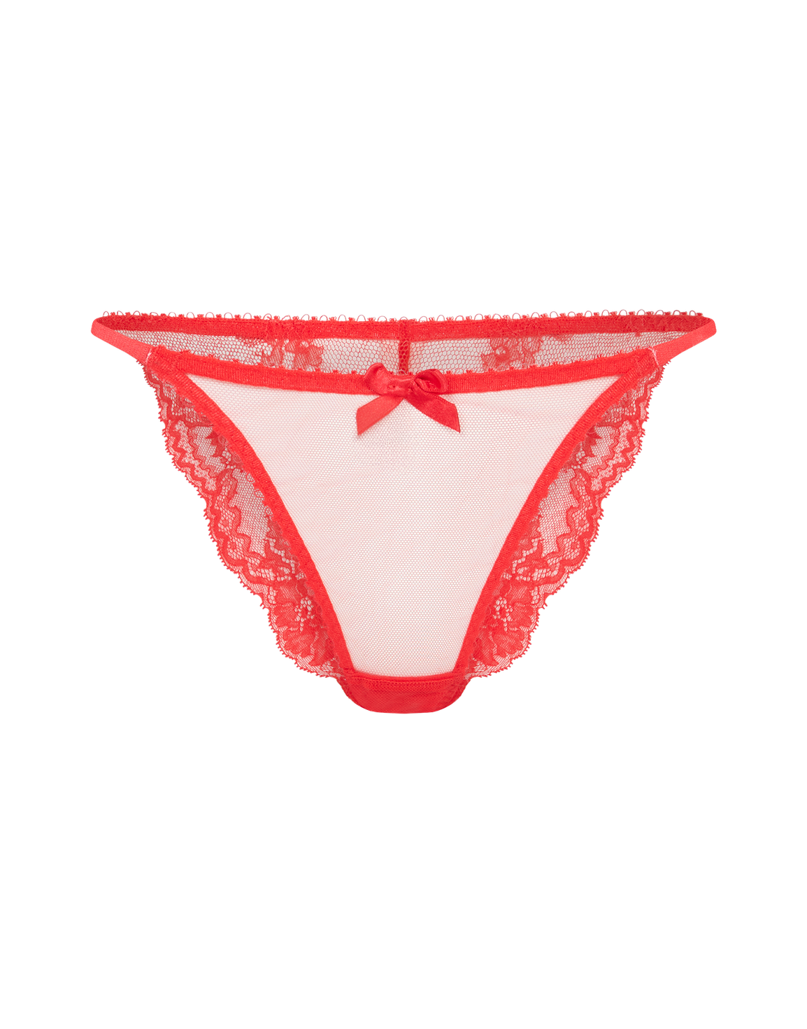 Ettie Lace Brief Red/Red | Agent Provocateur