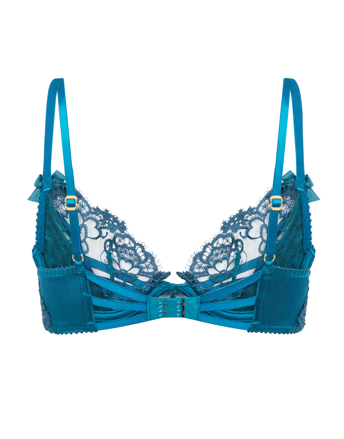 Dioni Plunge Underwired Bra Petrol | Agent Provocateur