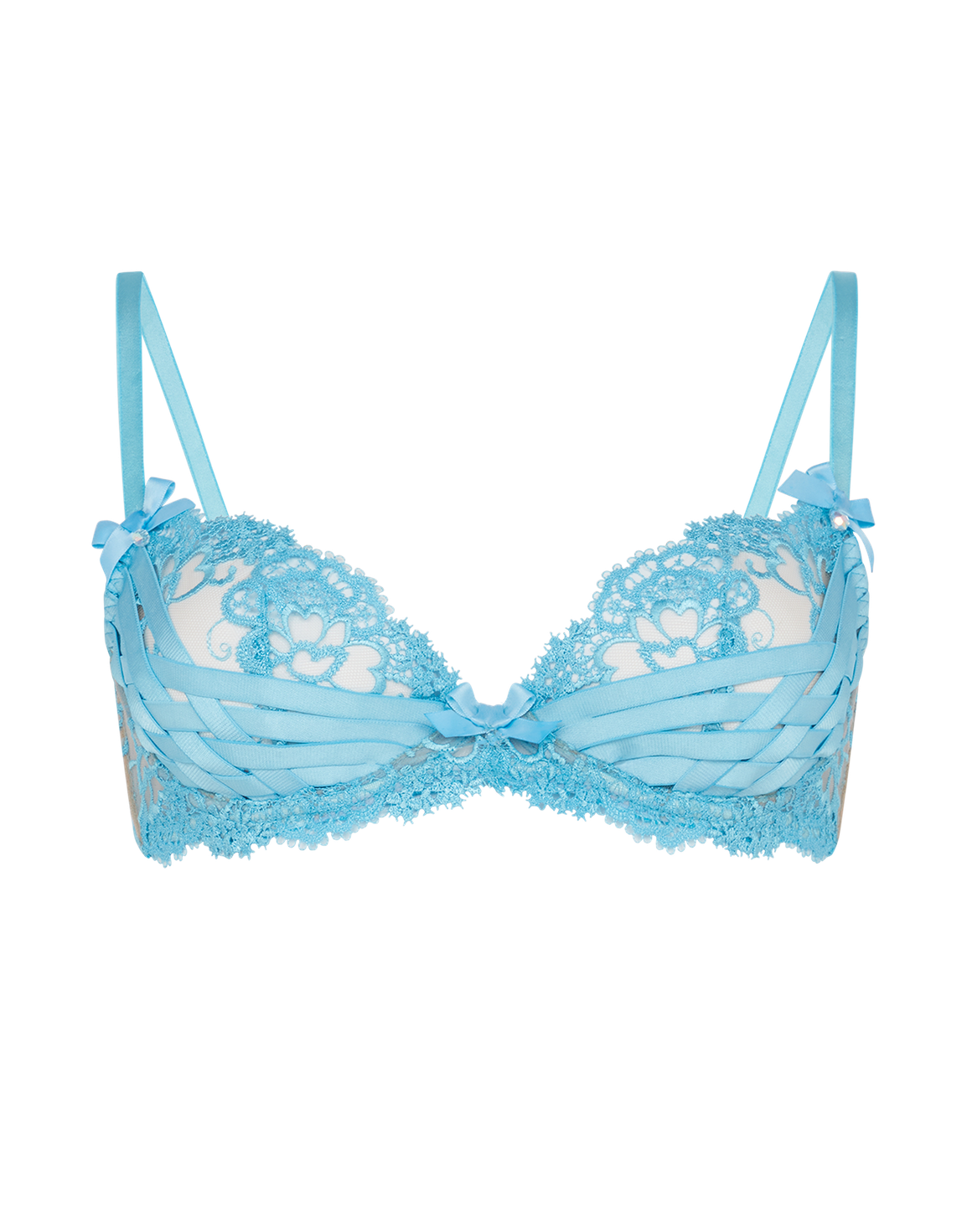 Dioni Plunge Underwired Bra Aqua | Agent Provocateur