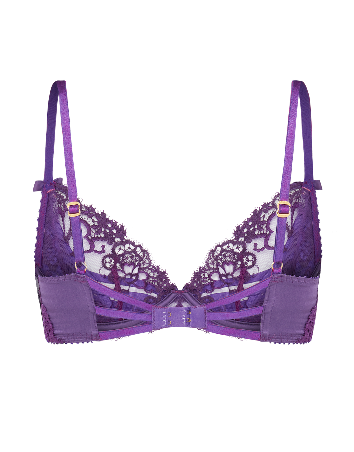 Dioni Plunge Underwired Bra Deep Purple | Agent Provocateur