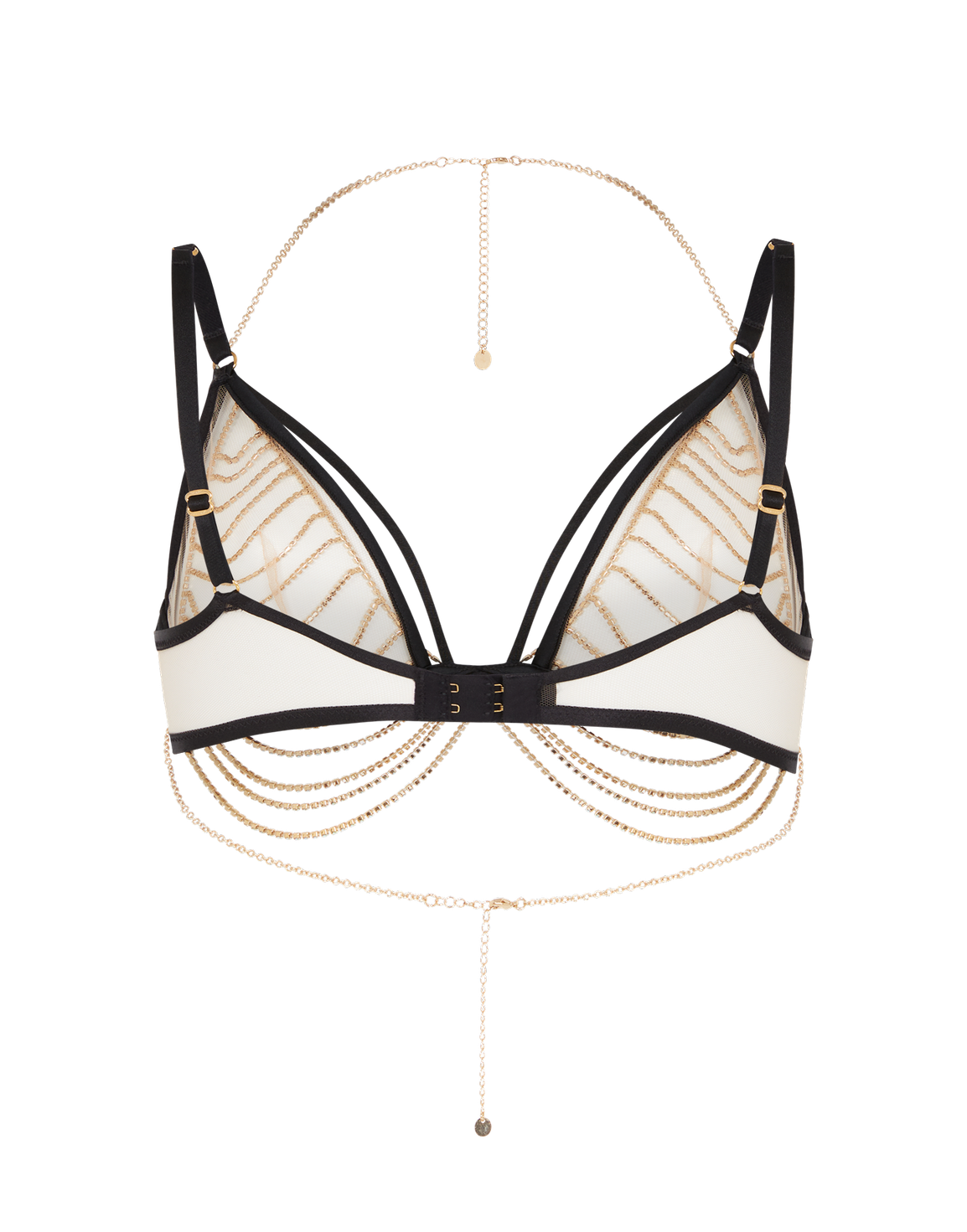 Jasmira Plunge Underwired Bra  Black | Agent Provocateur