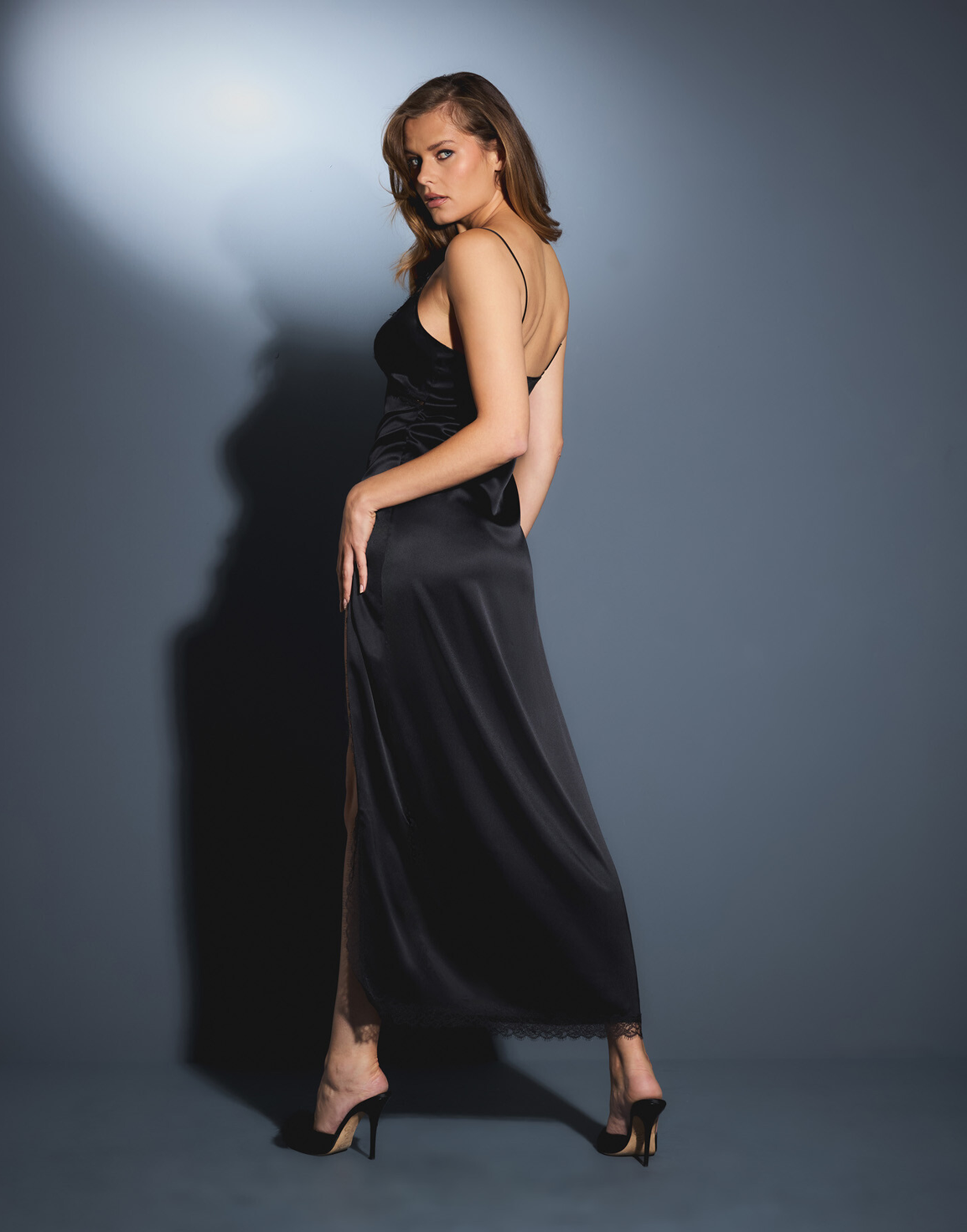 Gisele Long Slip Black | Agent Provocateur