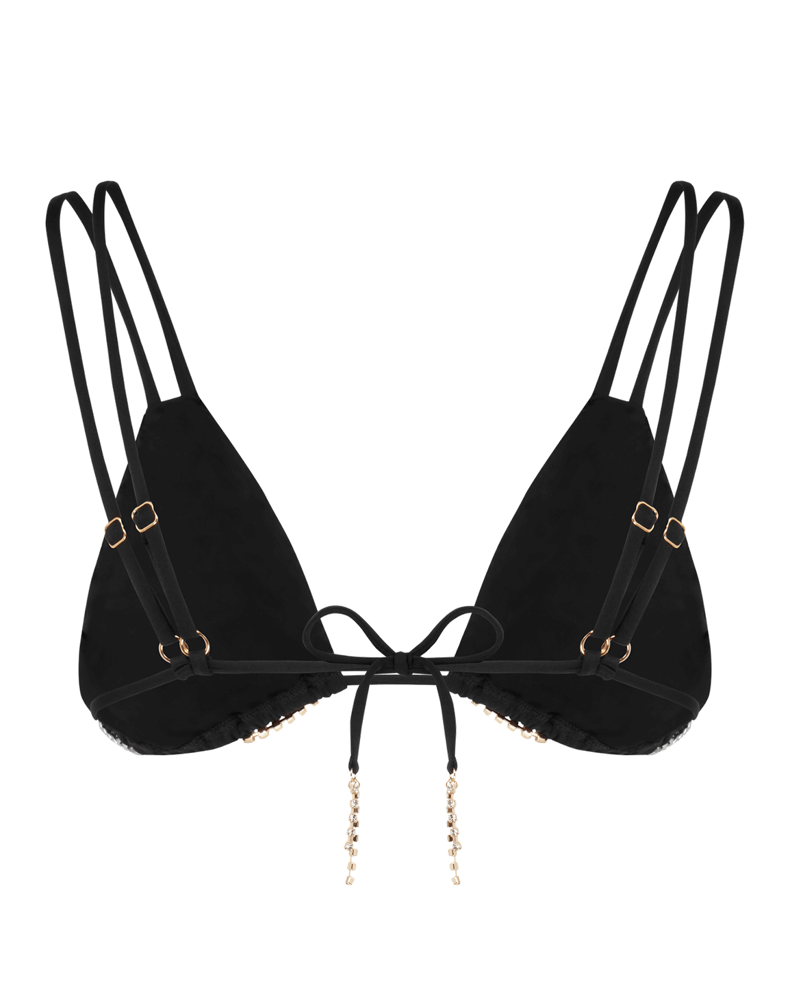 Wilona Tie Side Bikini Top Black | Agent Provocateur