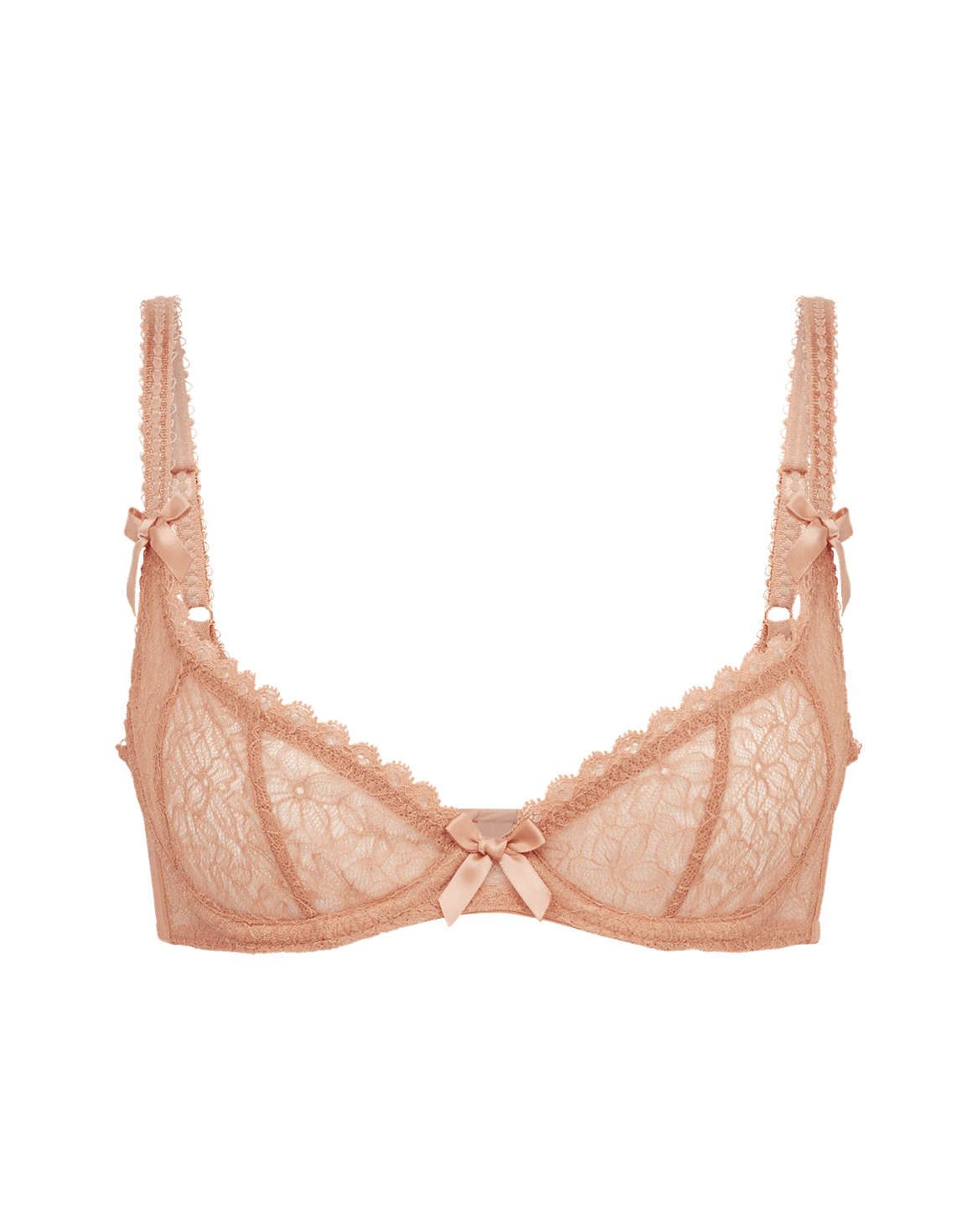 Aliza Demi Cup Plunge Underwired Bra Praline | Agent Provocateur