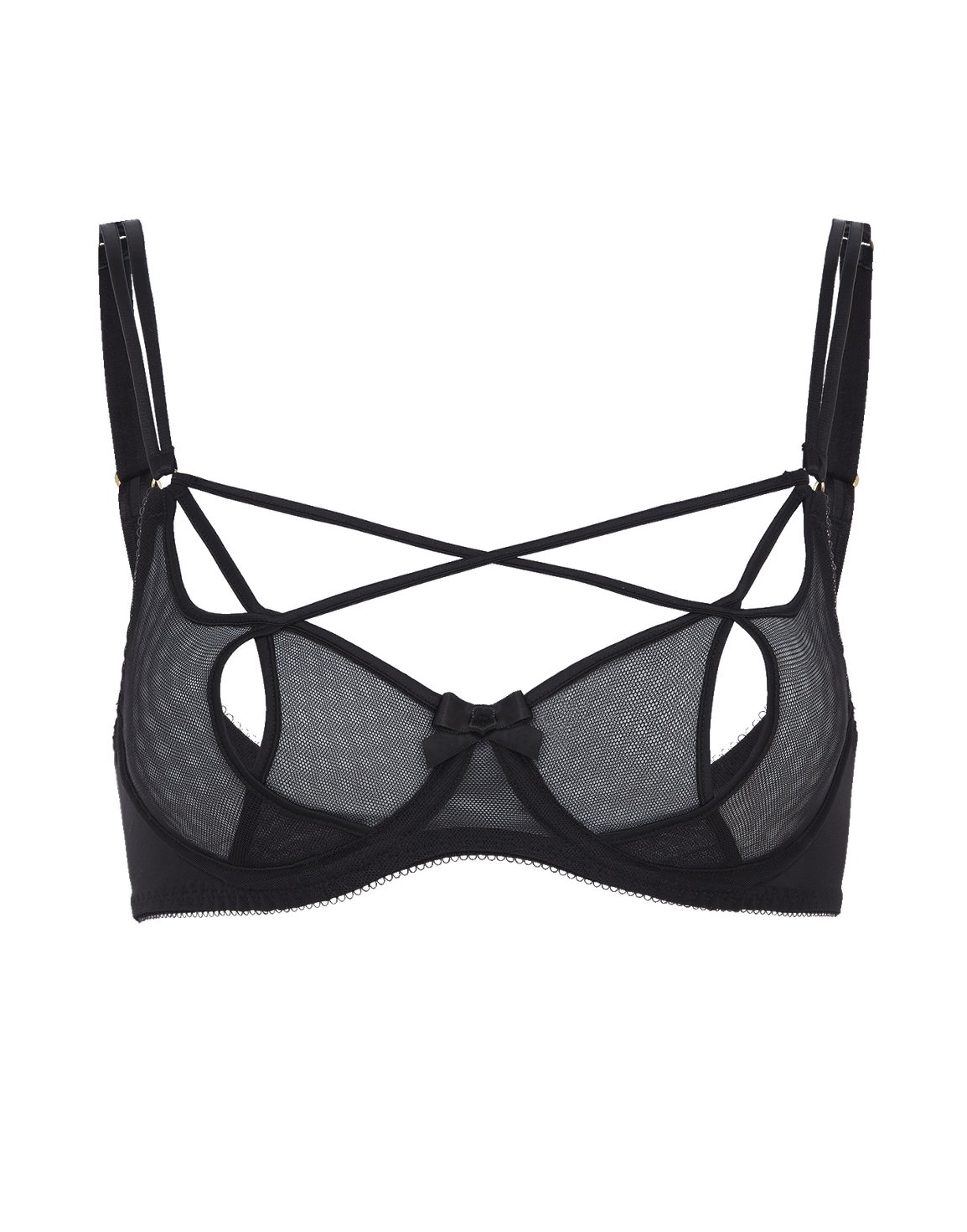 Nanci Balconette Underwired Bra Black | Agent Provocateur