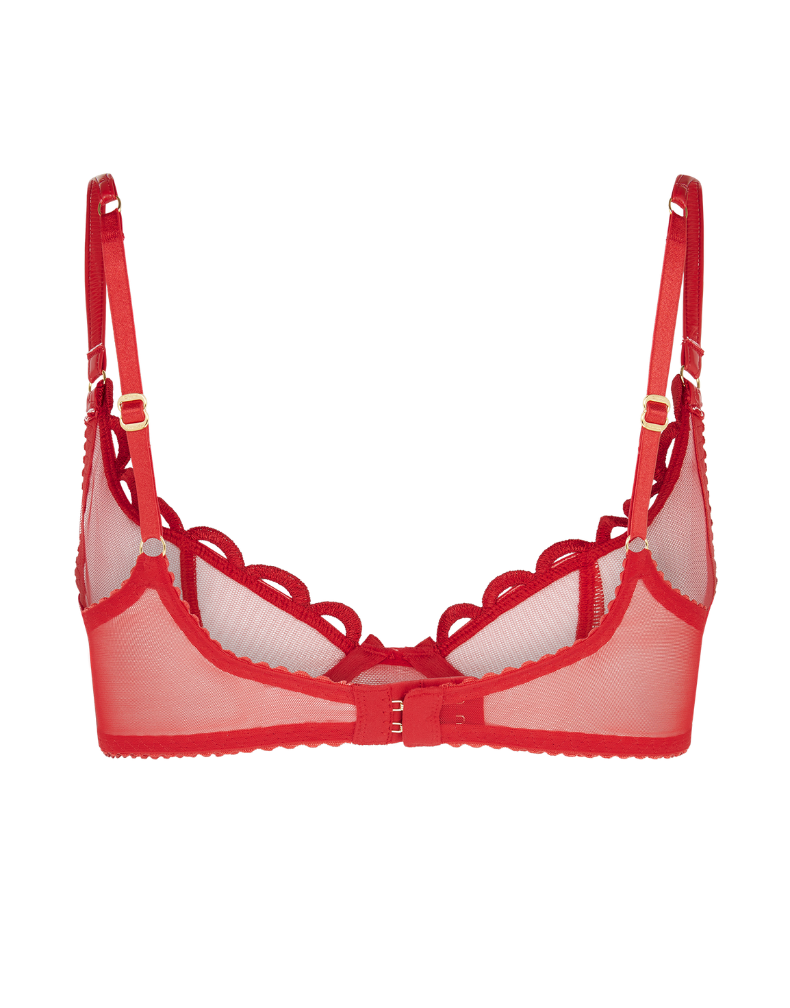 Zarya Demi Cup Underwired Bra Red | Agent Provocateur