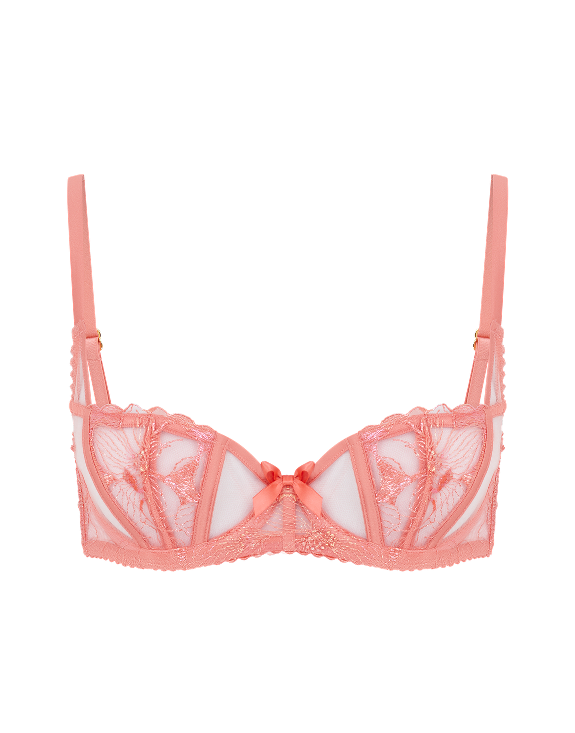 Sabinah Balconette Underwired Bra Coral | Agent Provocateur