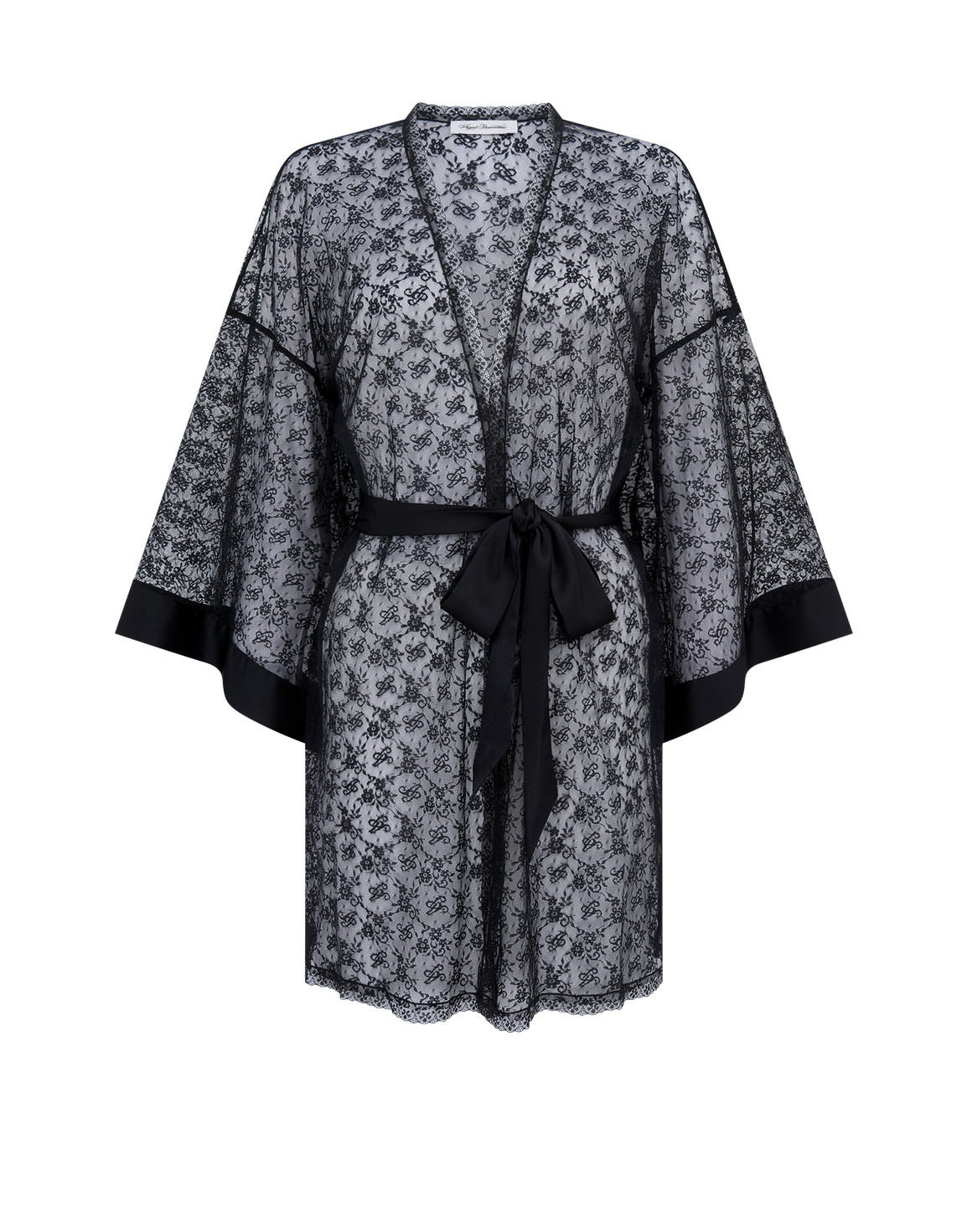 Malorey Short Kimono  Black | Agent Provocateur