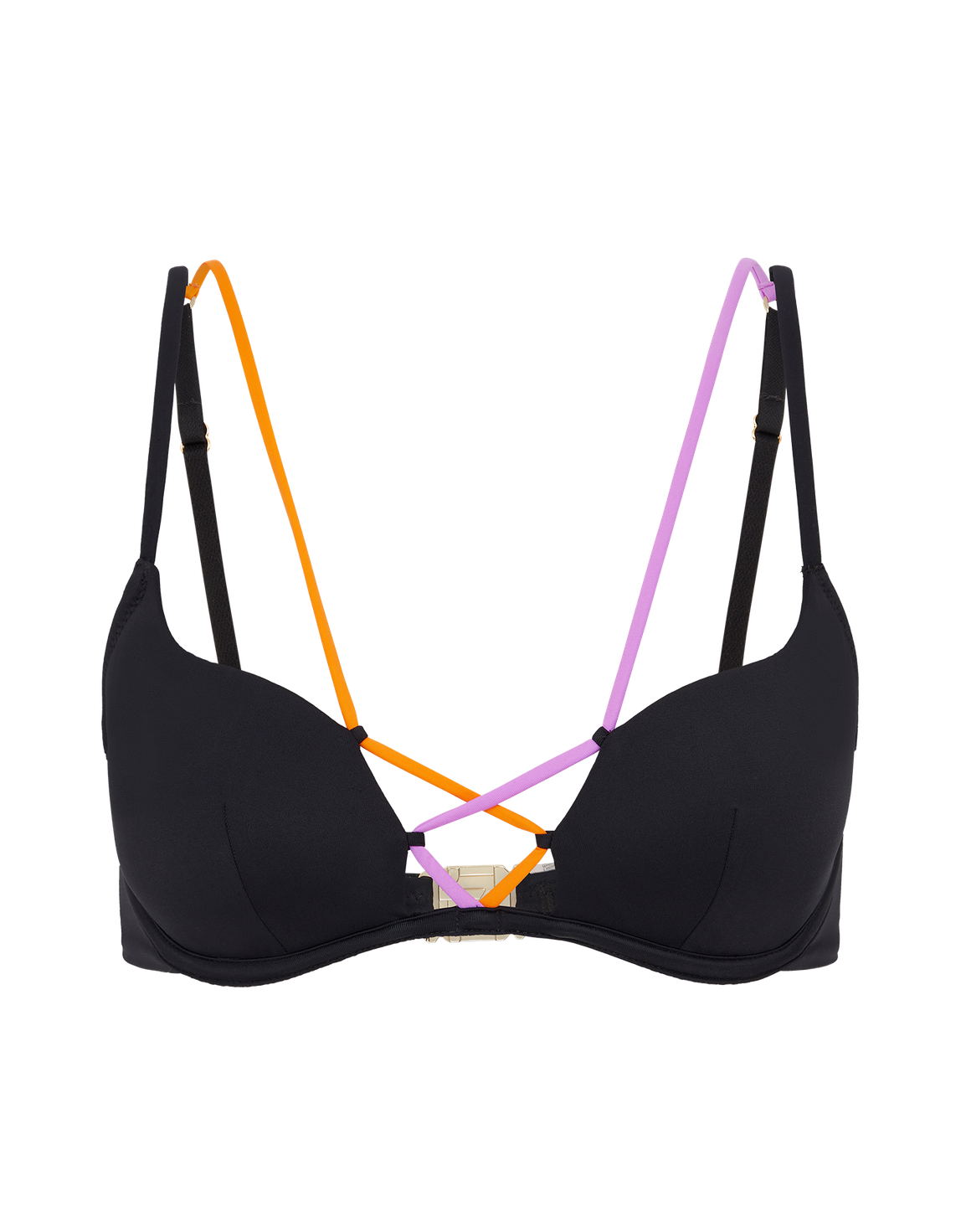 Steffi Bikini Top Black Multicolour | Agent Provocateur