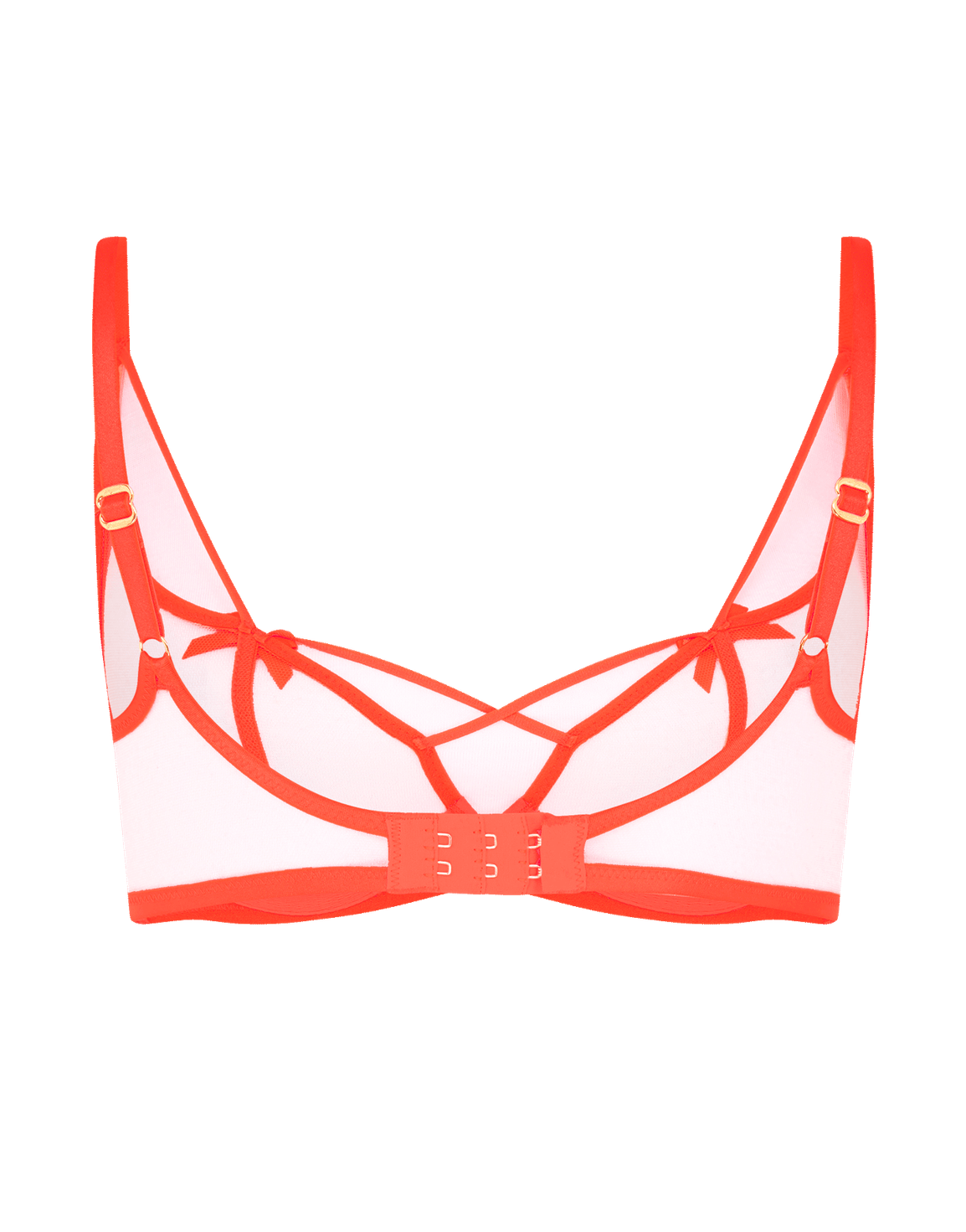 Zella High Neck Underwired Bra  Neon Orange/Sand | Agent Provocateur
