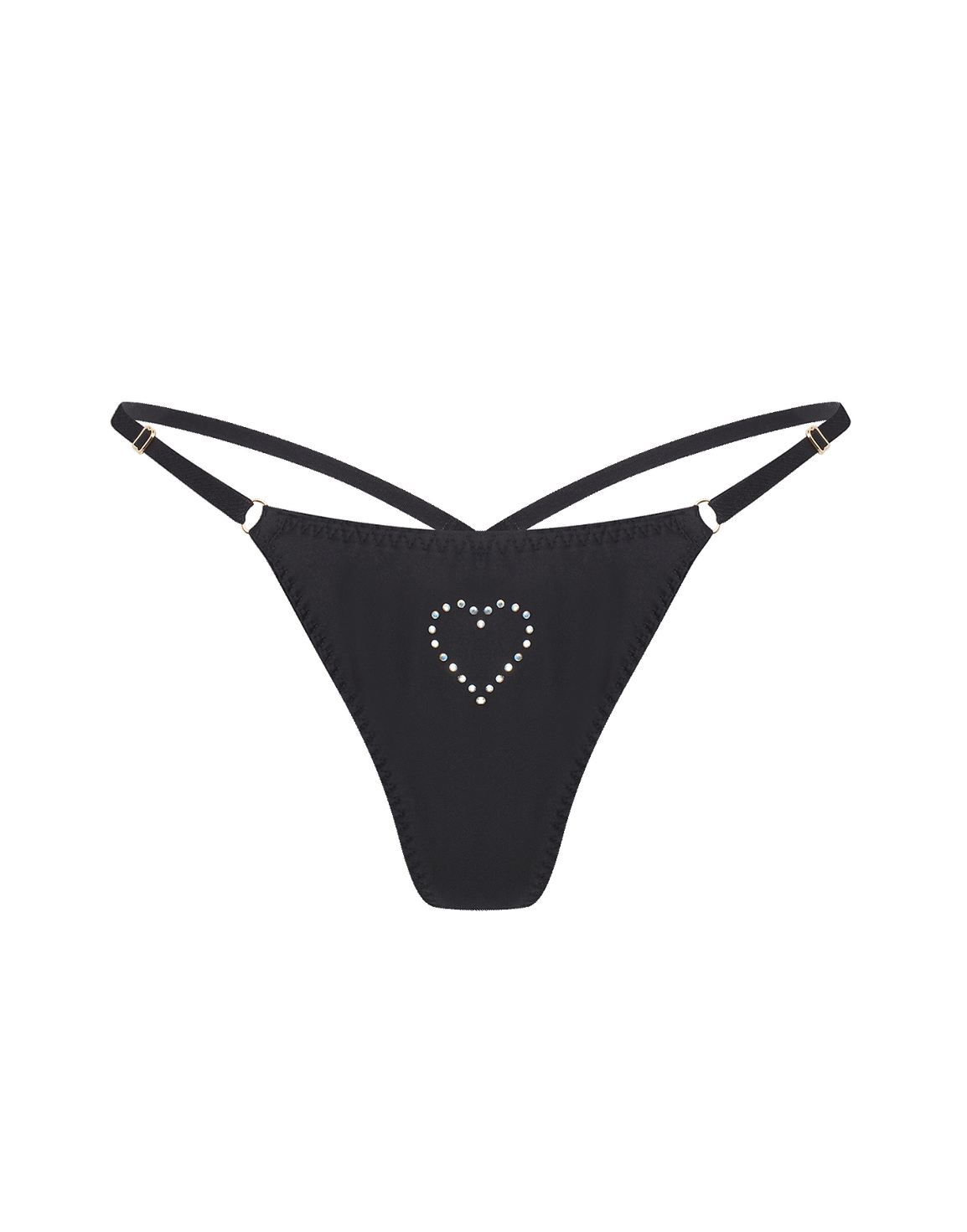 Fabi Heart 3 Pack Thong Set Red/Black/Baby Pink | Agent Provocateur