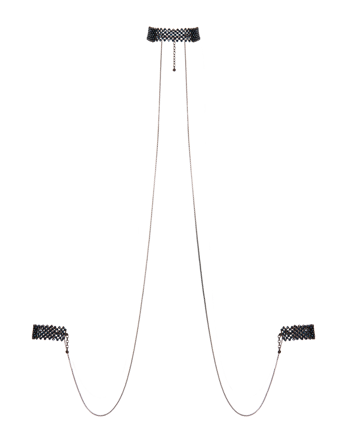 Mishka Choker And Cuff Set Gunmetal/Montana | Agent Provocateur