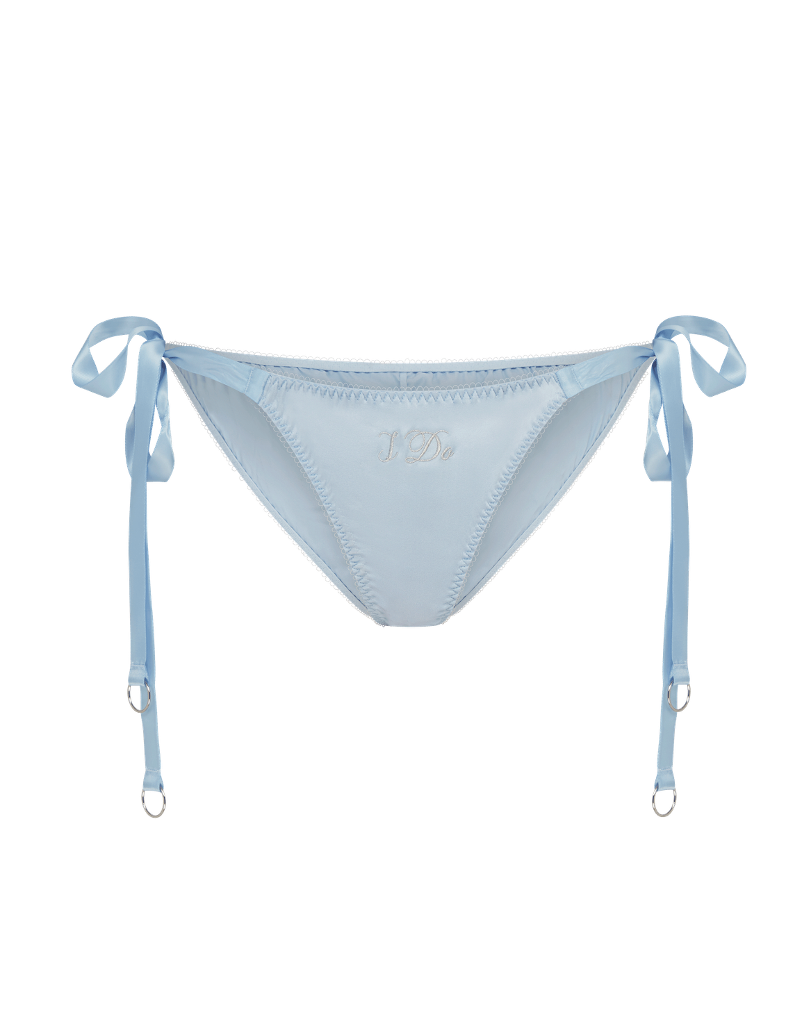 I Do Tie Side Brief Baby Blue/Silver | Agent Provocateur