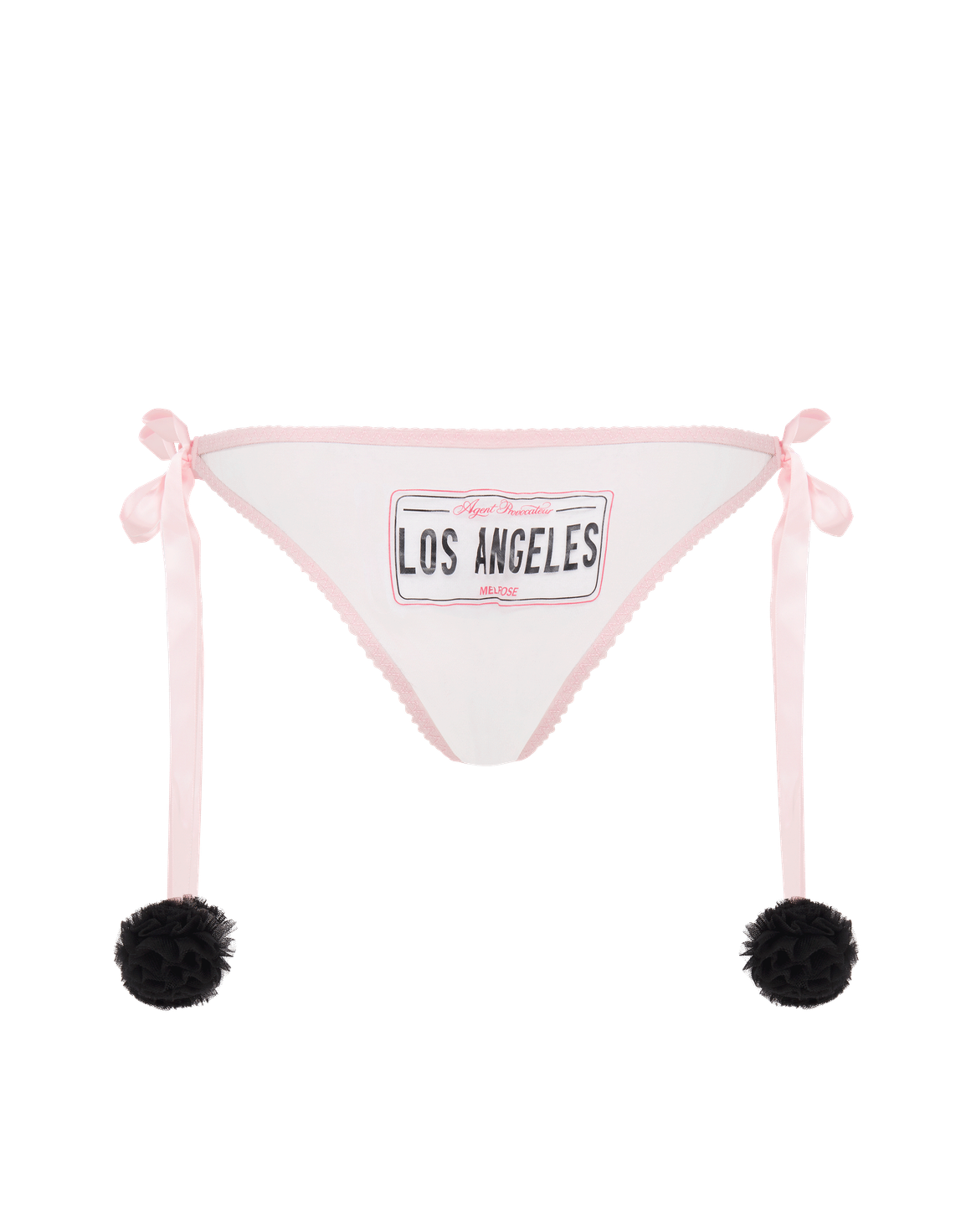 L.A Tie Side Brief Baby Pink/Black | Agent Provocateur