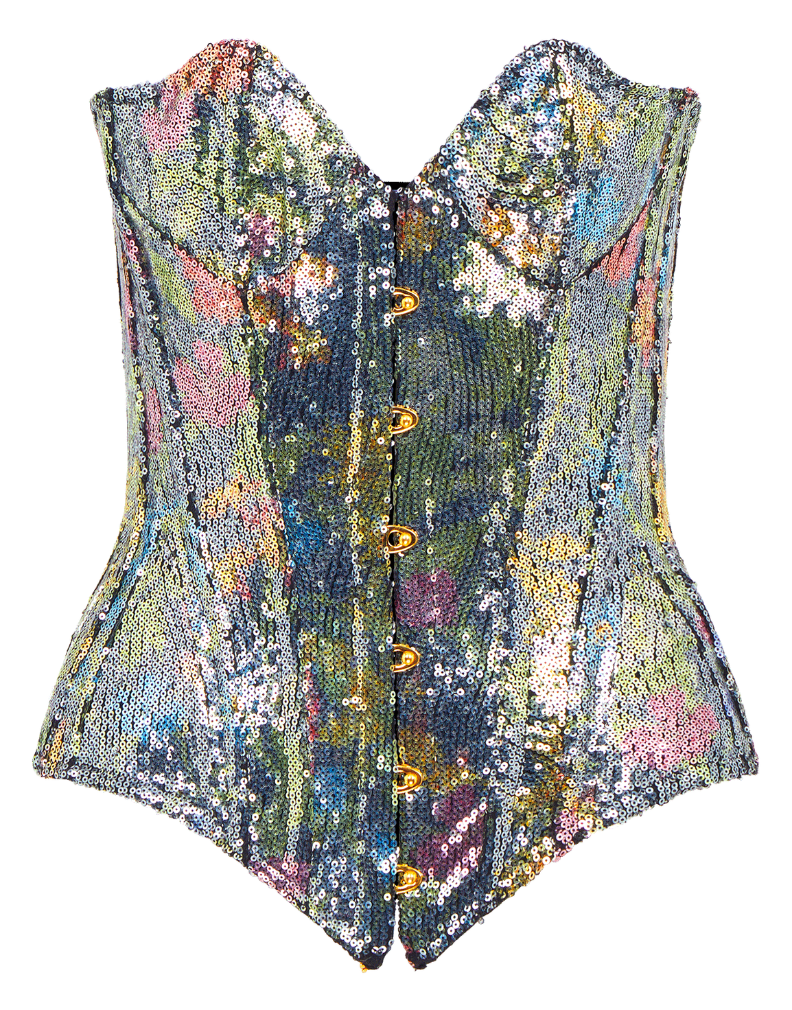 Izzi Corset Silver/Multi | Agent Provocateur