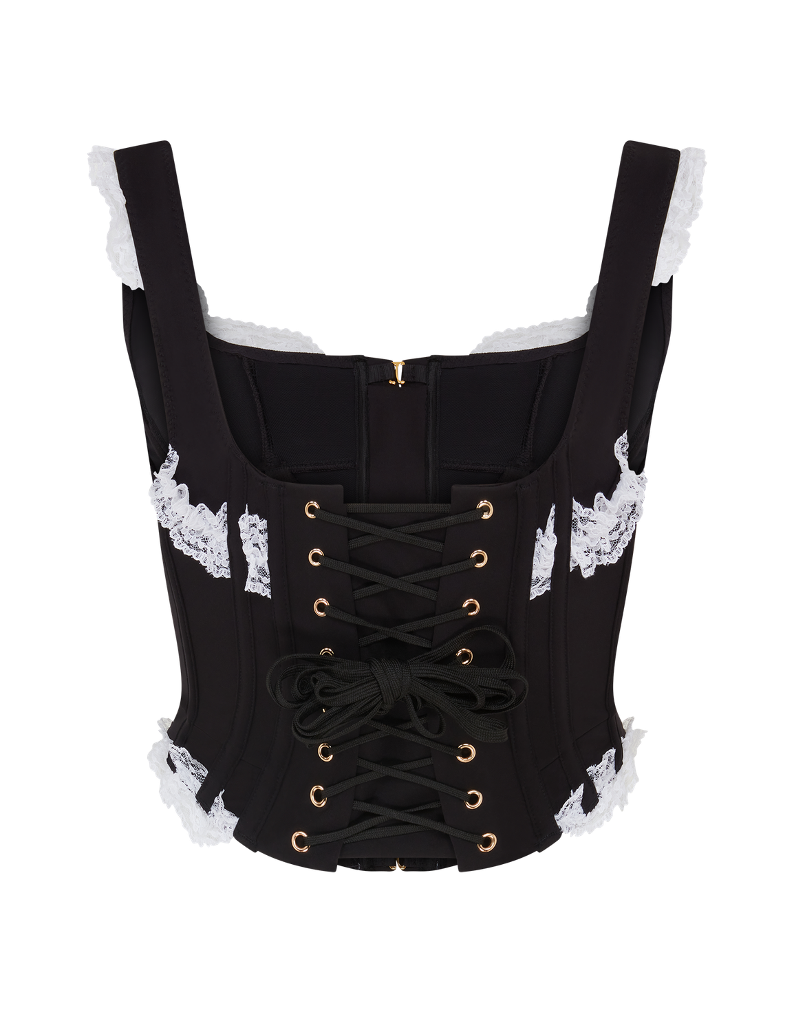 Zena Corset Top Black/White | Agent Provocateur