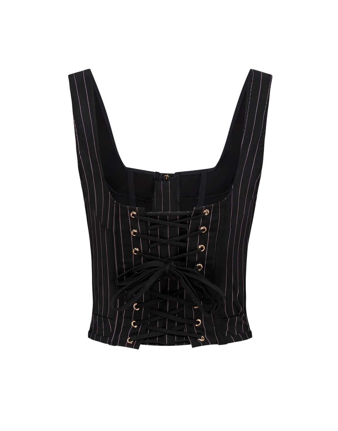 Zena Corset Top Black/Pink | Agent Provocateur