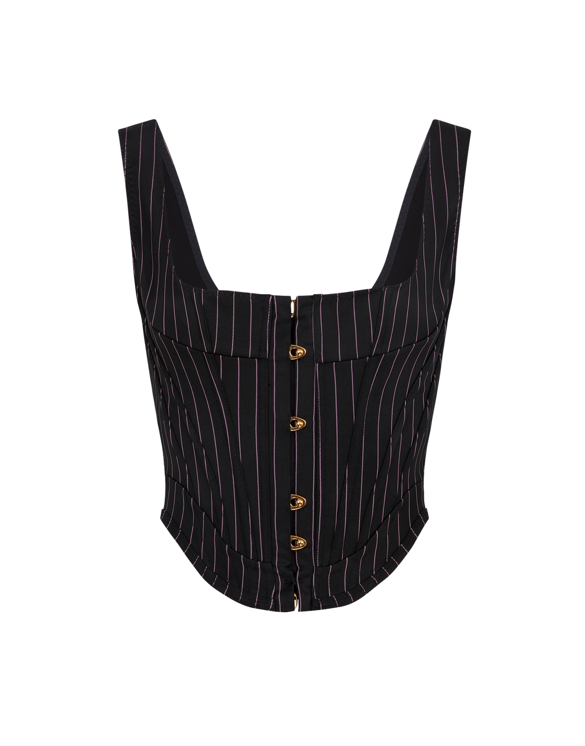 Zena Corset Top Black/Pink | Agent Provocateur