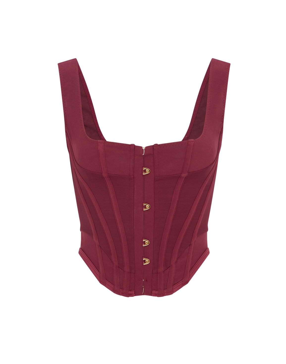 Zena Corset Top Burgundy | Agent Provocateur