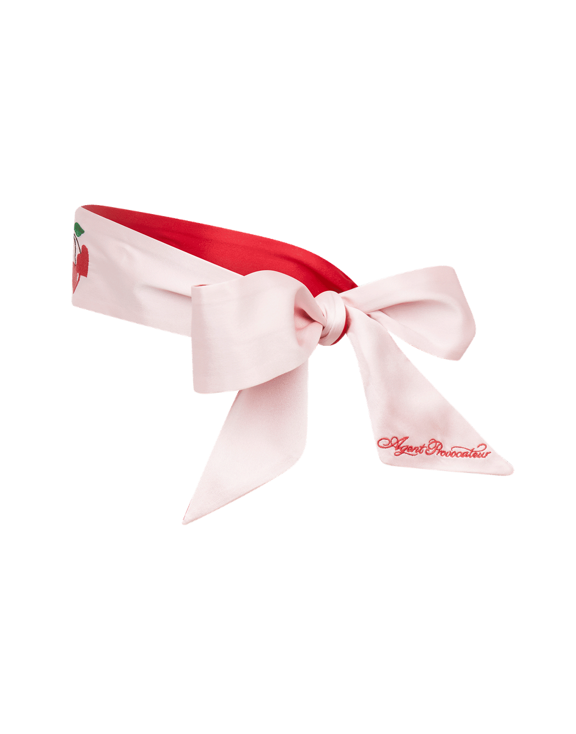 Lick Me Eye Mask Baby Pink/Red | Agent Provocateur