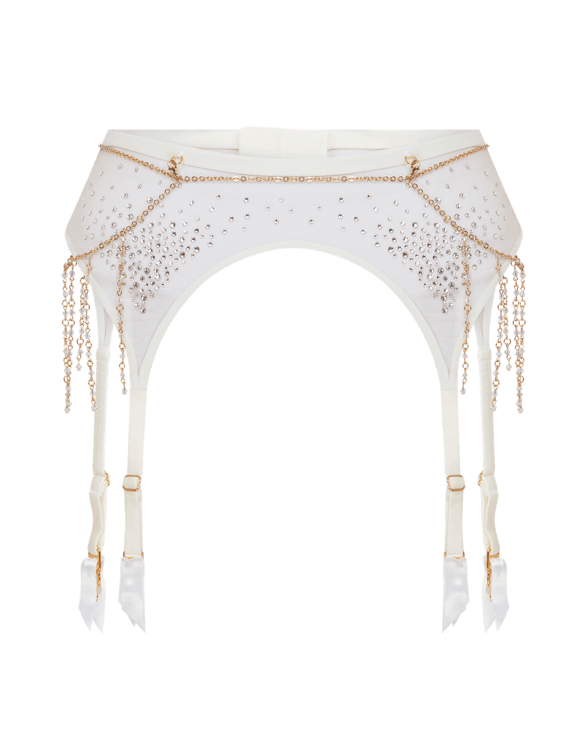 Solar Suspender White/Sand | Agent Provocateur