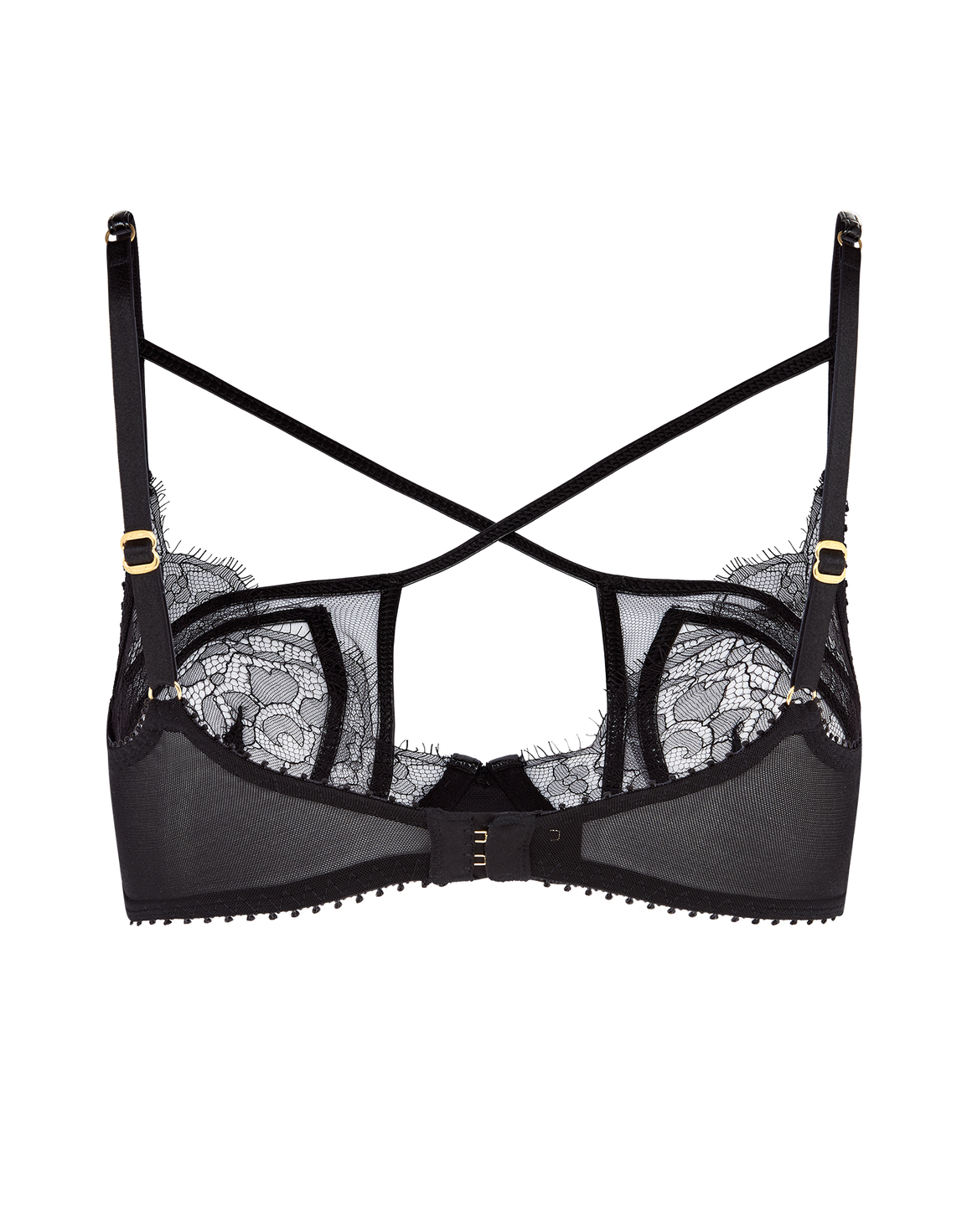 Foxie High Apex Underwired Bra Black | Agent Provocateur