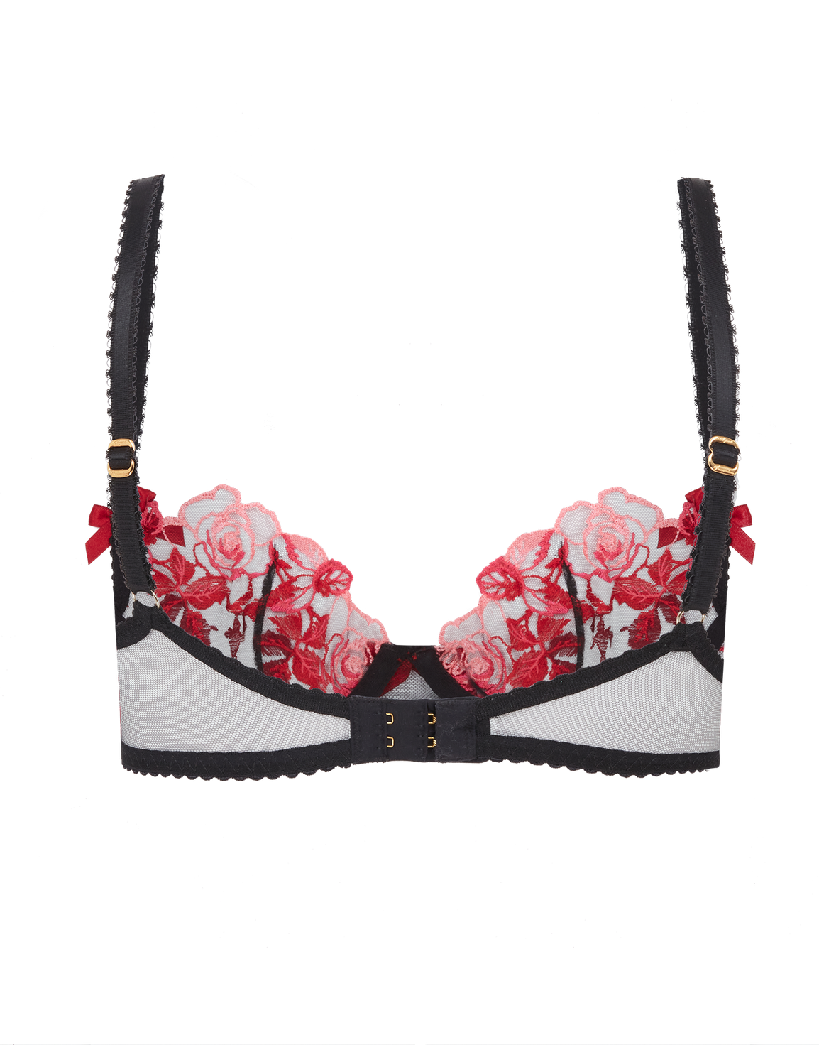 Callypso Plunge Underwired Bra Black/Multicolour | Agent Provocateur